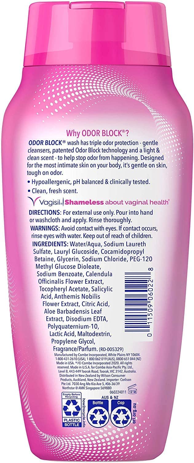 Vagisil Odor Block Daily Intimate Vaginal Wash 12 oz (Pack of 2) Vagisil Au supplements