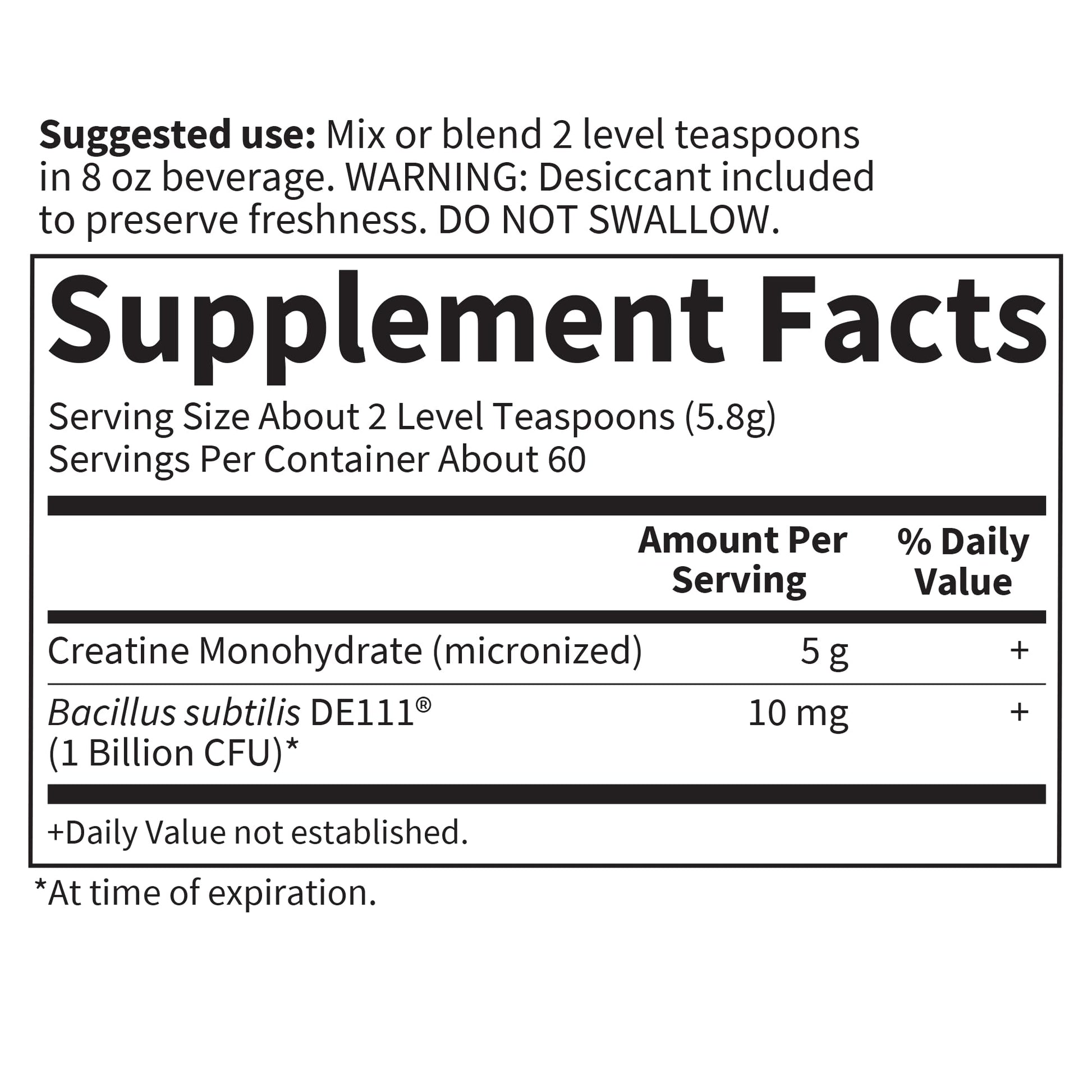 Creatine Monohydrate Powder for Women and Men by Garden of Life, Micronized Pre Workout with Probiotics for Muscle, Strength, Performance, Sport Amino Energy, About 60 Easy to Mix Unflavored Servings Garden of Life Au supplements