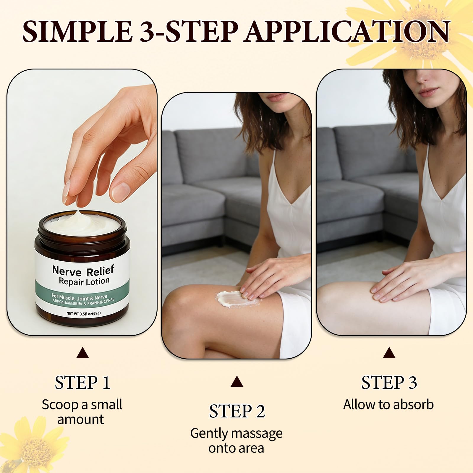 DESKPAL 2PCS Alcura Nerve Cream, Alcura Neuropathy Lotion with Arnica, Magnesium for Body, Joint, Knee, Lumbar, Neck, Hand and Feet DESKPAL Au supplements