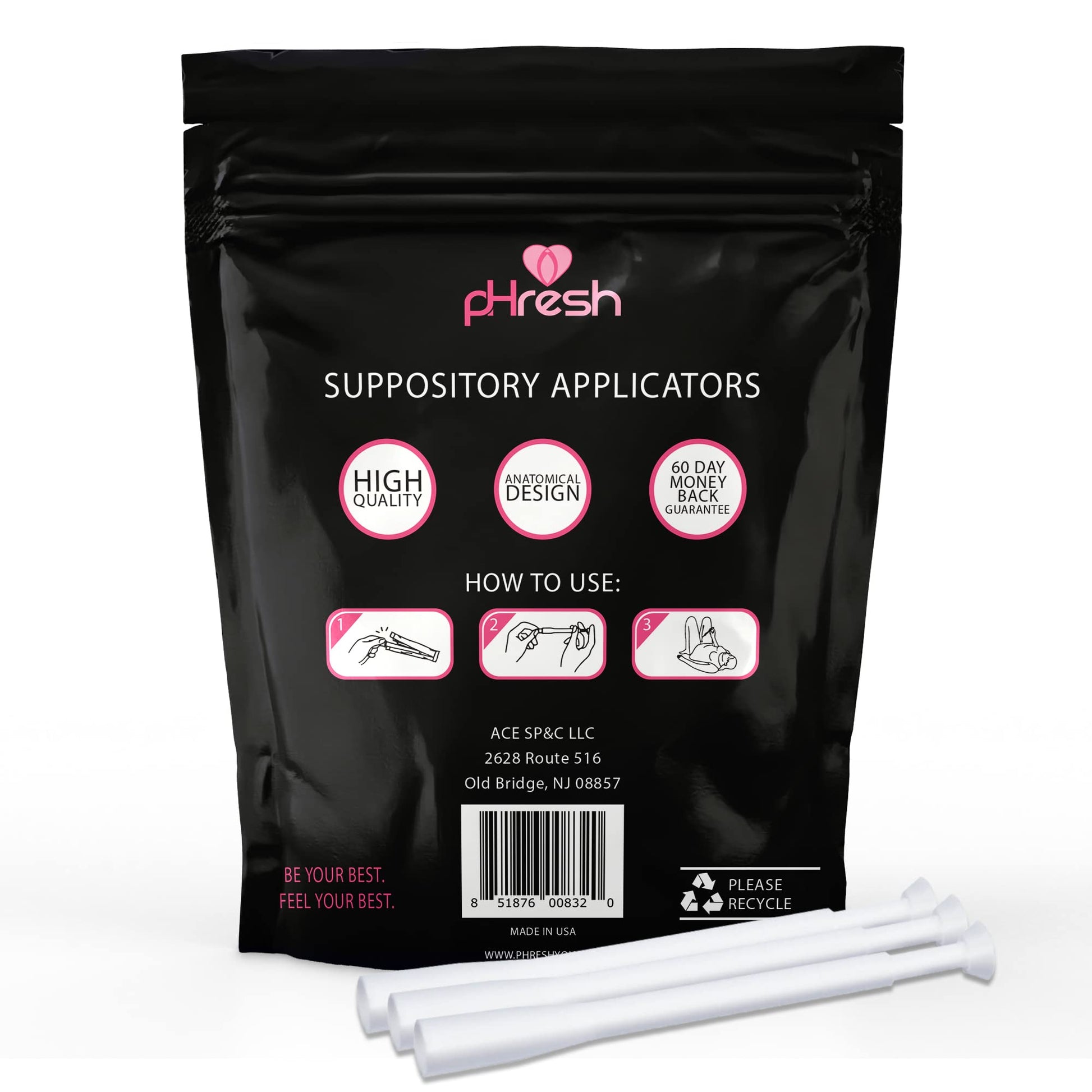 ACE NUTRITION Boric Acid Suppositories + 30 Applicators ACE NUTRITION Au supplements