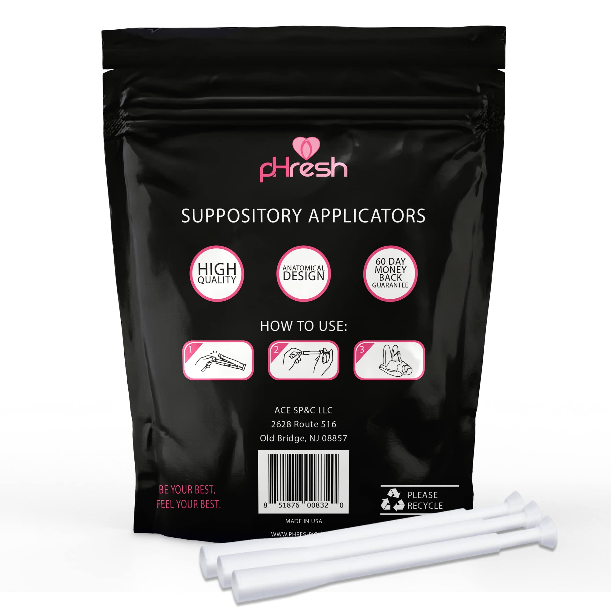 ACE NUTRITION Boric Acid Suppositories + 30 Applicators ACE NUTRITION Au supplements