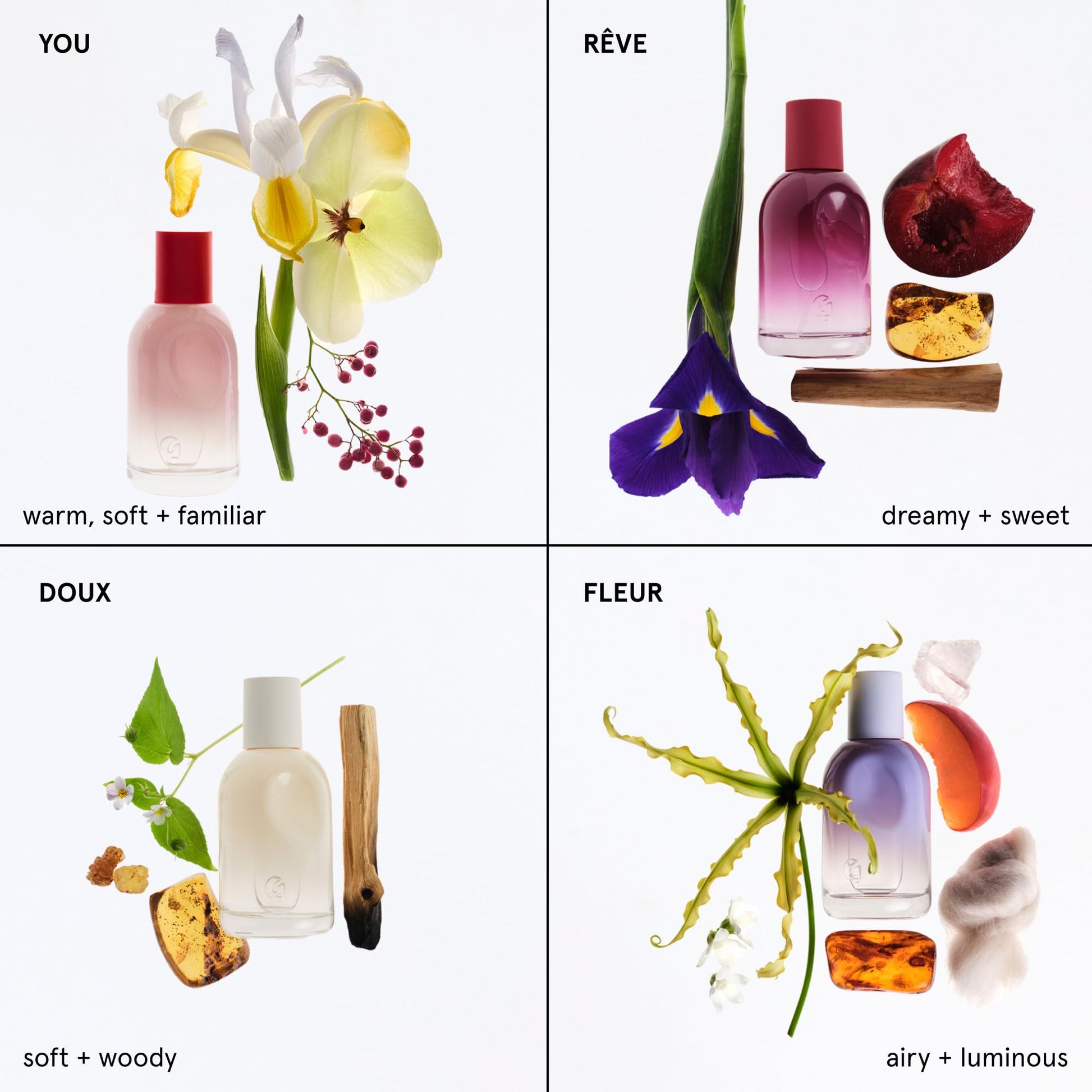 Glossier You Eau de Parfum - Unisex Fragrance for Men & Women, Skin-Scent Enhancer Smells Different on Everyone - Musky, Warm & Spicy Perfume with Pink Pepper, Iris & Ambrox Base Notes, 50ml Glossier Au supplements