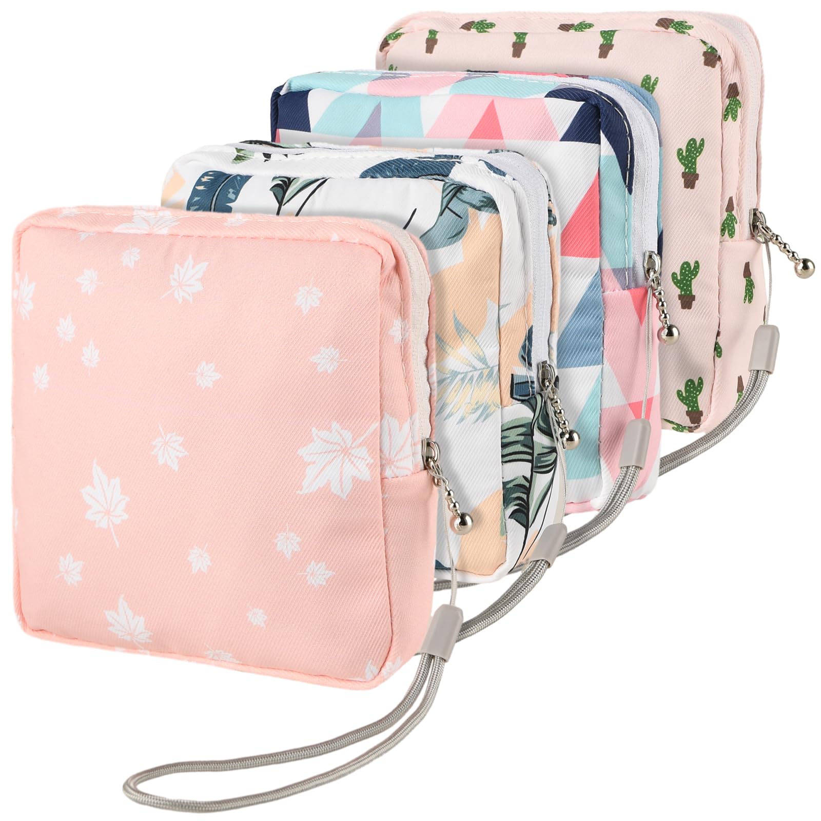 4Pcs Sanitary Napkin Storage Bag, Small Menstrual Period Bag Period Pouch Waterproof Abeillo Au supplements