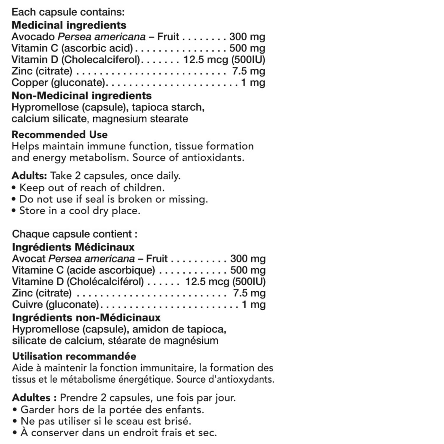 Metavo Immune Health - Natural Immune Support Supplement, Essential Zinc Supplements for Men & Women Enriched with Vitamin C, D & Copper, 60 Vegan Capsules, 30 Servings Metavo Au supplements