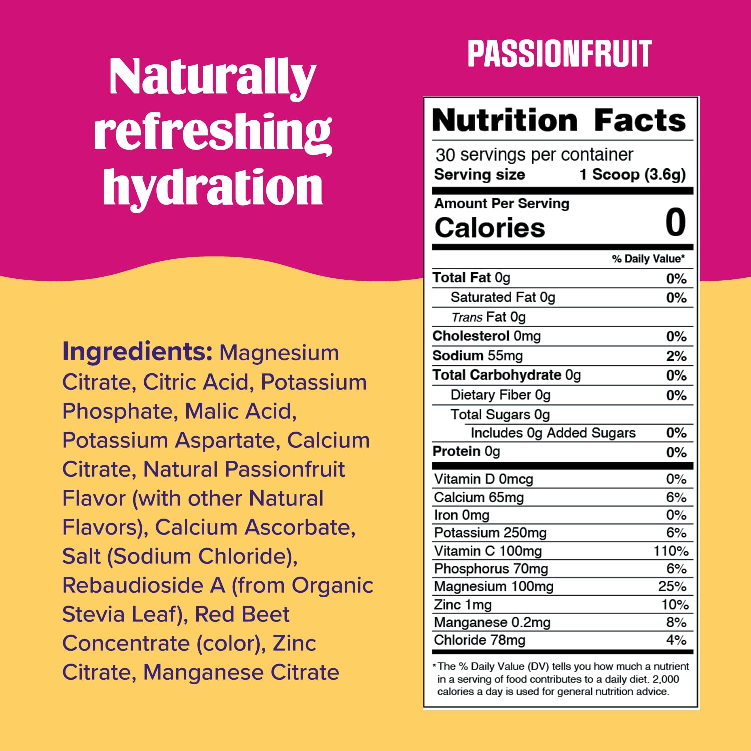 Ultima Replenisher Daily Electrolyte Drink Mix – Passionfruit, 30 Servings – Hydration Ultima Replenisher Au supplements