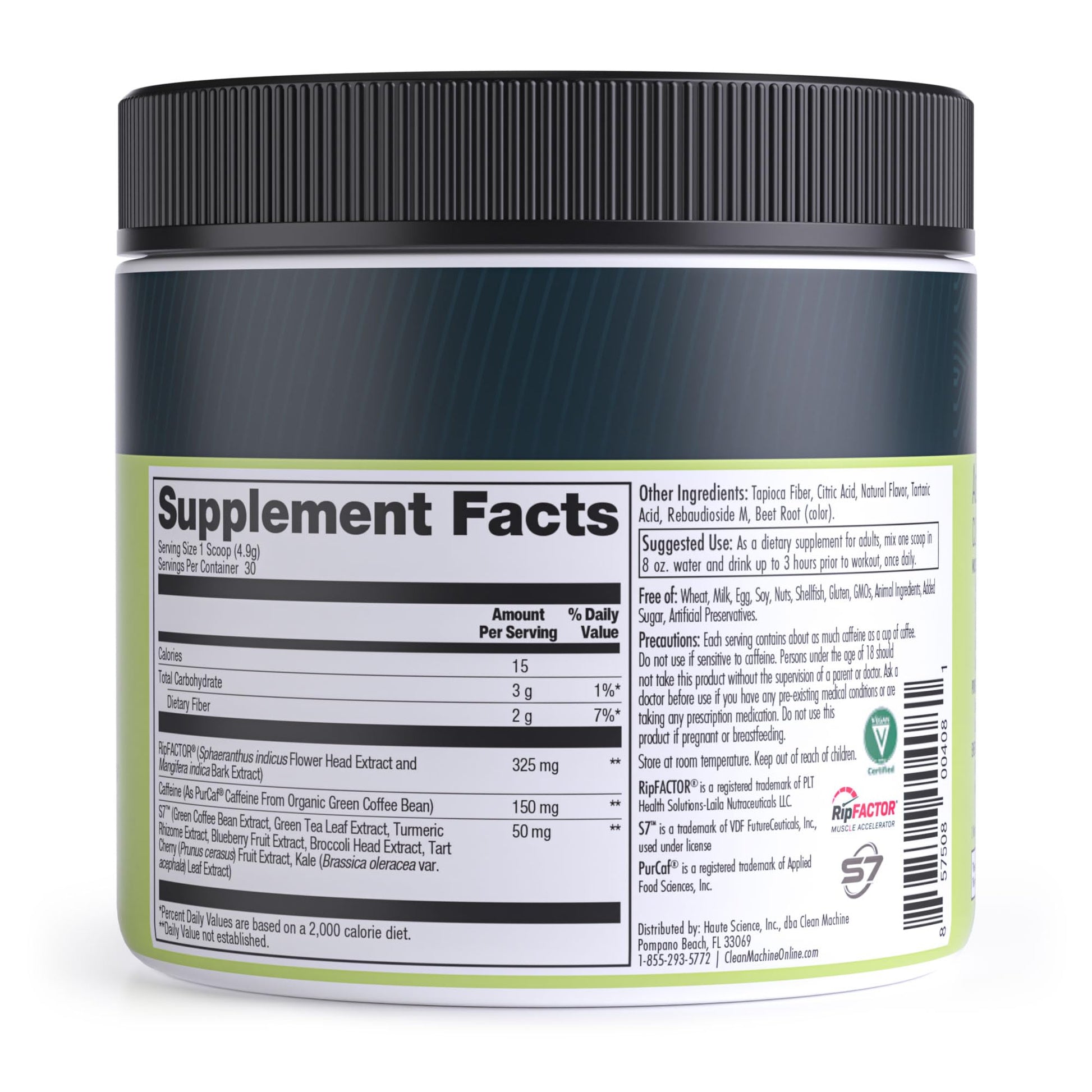 CLEAN MACHINE N10s - Plant Based Vegan Preworkout Powder - 3 Clinically Tested CLEAN MACHINE Au supplements