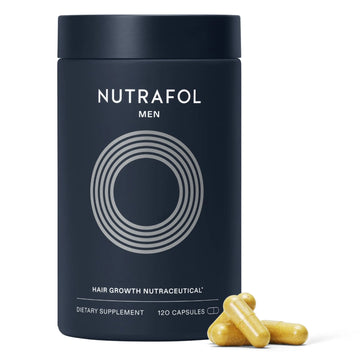 Nutrafol Men's Hair Growth Supplements, Clinically Tested for Visibly Thicker Hair and Scalp Coverage, Dermatologist Recommended - 1 Month Supply Nutrafol Au supplements
