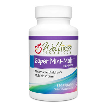 Super Mini-Multi - Children's Multivitamin Swallowable Capsules with Methyl Folate, Methyl B12 and Coenzyme B Vitamins Wellness Resources Au supplements