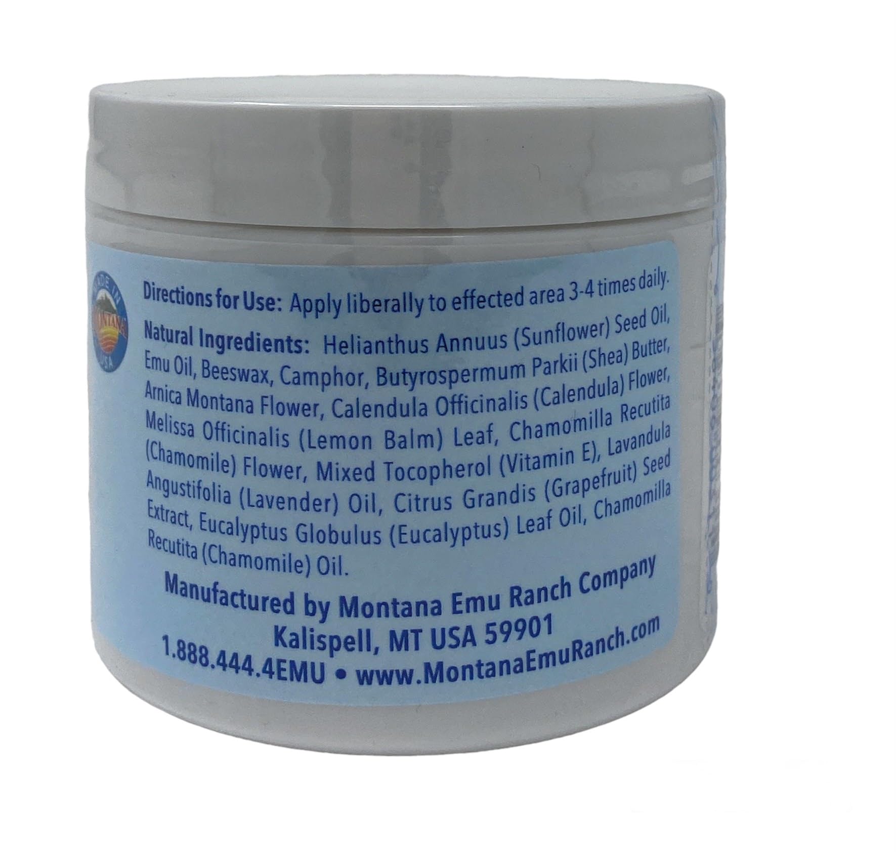 Montana Emu Ranch - EMUplus Deep Rub with Camphor and Arnica 4 Ounce - Made with Pure Emu Oil Montana Emu Ranch Au supplements