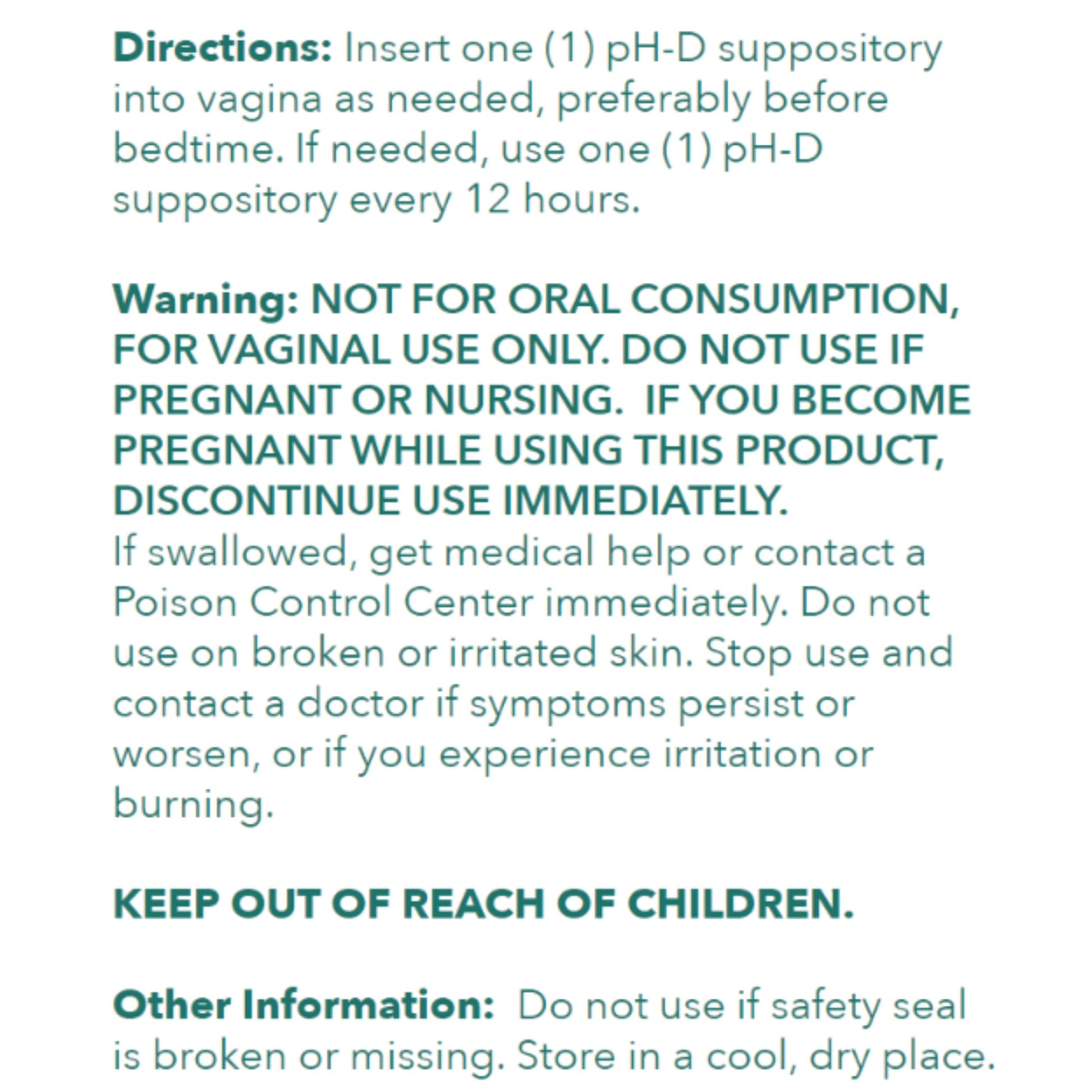 pH-D Feminine Health - 600 mg Boric Acid Suppositories - Woman Owned - for Vaginal Odor Use - 36 Count pH-D Feminine Health Support Au supplements