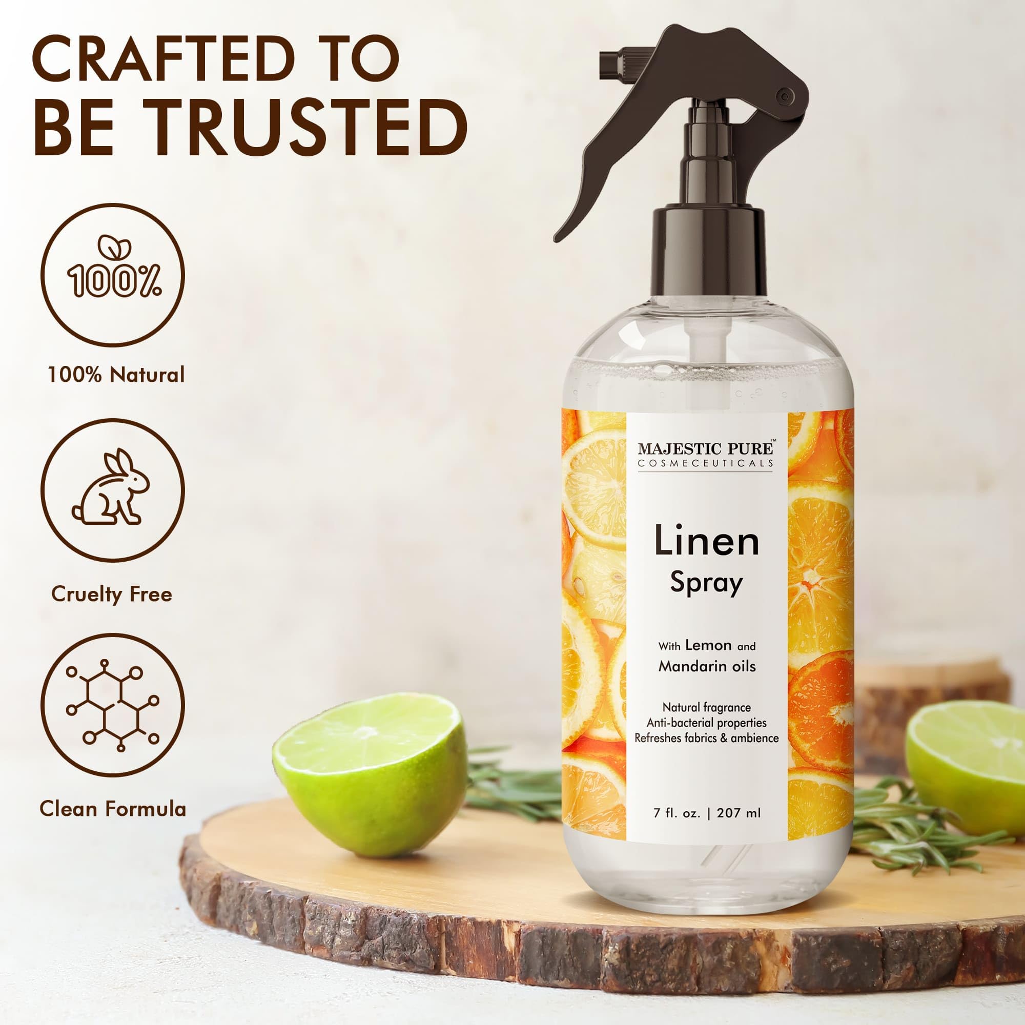 Majestic Pure Linen Spray | All Natural Fragrance | Spray for Pillows, Bedding, Sheets, Clothing MAJESTIC PURE Au supplements
