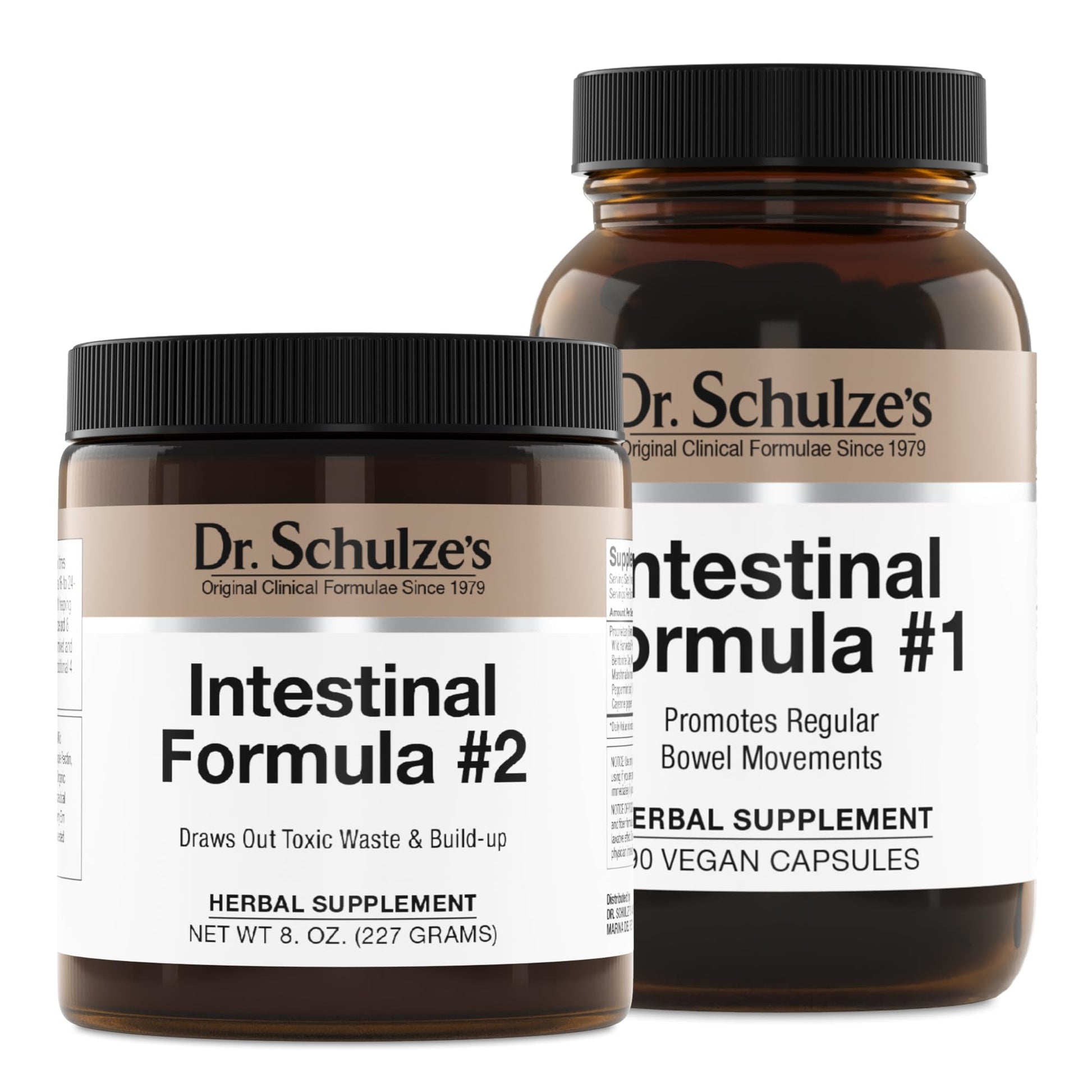Dr. Schulze's Intestinal Formula #2 (8 Ounces) and Intestinal Formula #1 Capsules Dr. Schulze's Au supplements
