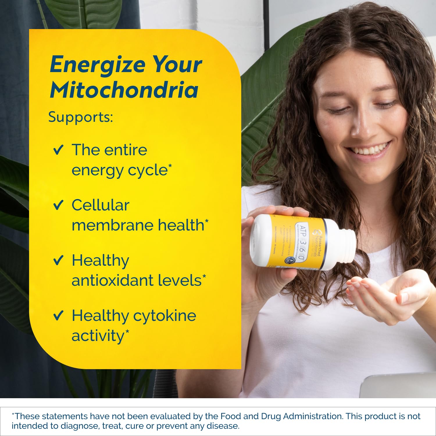 Researched Nutritionals ATP 360 - Mitochondrial Supplements to Support Entire Energy Cycle & Cell Membranes - Clinically Researched ATP Supplements, High Dose CoQ10, R-Lipoic Acid & PQQ, 90 Capsules Researched Nutritionals Au supplements