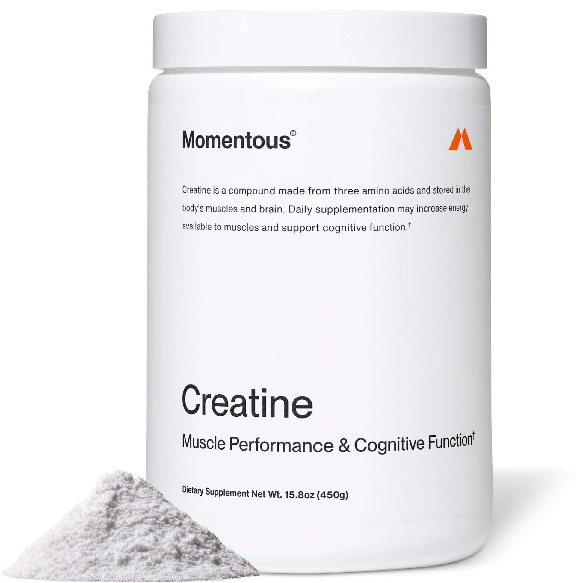 Momentous Creatine Monohydrate Powder - Creatine Powder - Supports Strength, Lean Muscle, & Recovery for Men & Women - NSF Certified for Sport - 5 g per Serving - 90 Servings Momentous Au supplements