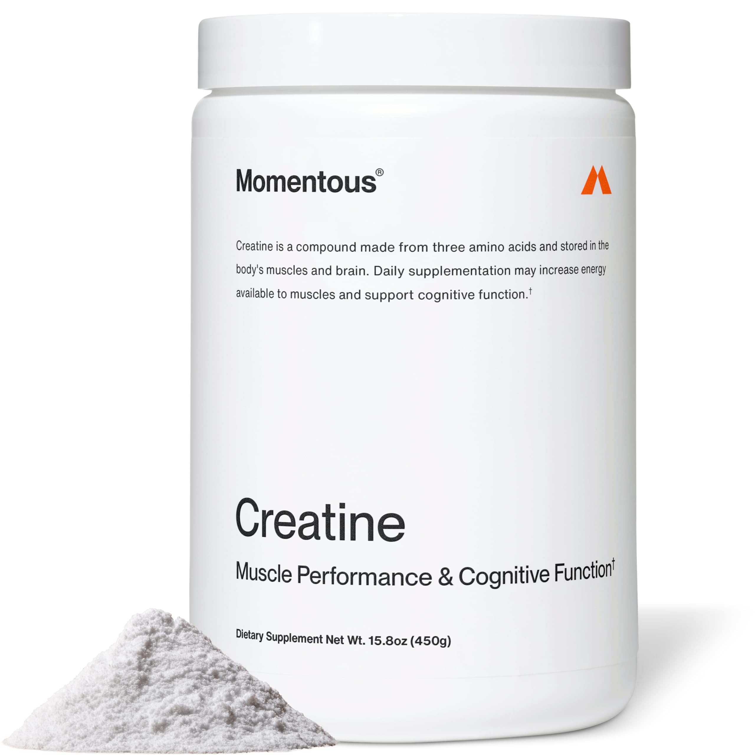 Momentous Creatine Monohydrate Powder - Creatine Powder - Supports Strength, Lean Muscle, & Recovery for Men & Women - NSF Certified for Sport - 5 g per Serving - 90 Servings Momentous Au supplements