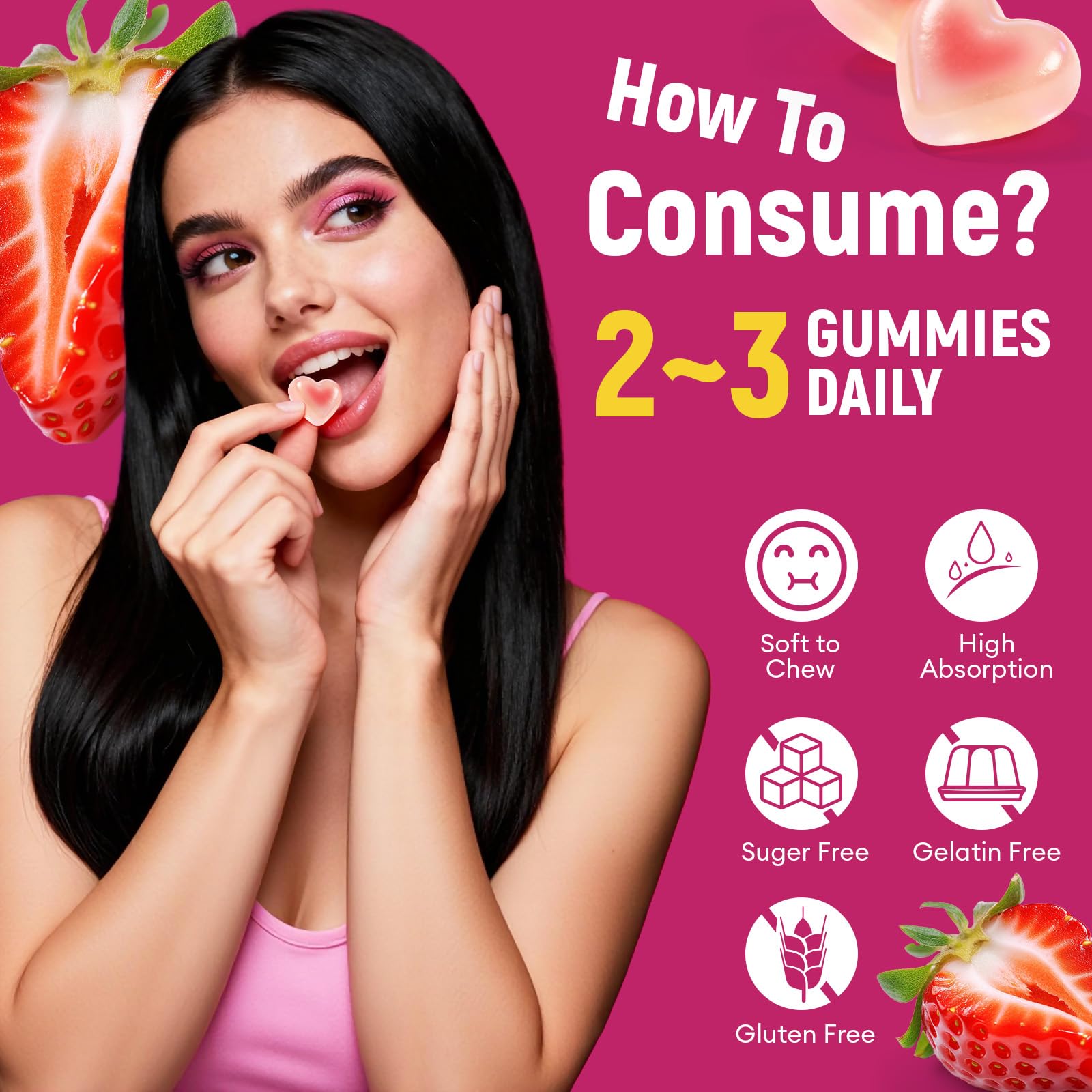 Migcopat 10G Fiber Gummies with Collagen Peptides, Hyaluronic Acid, Vitamin C, ACV, 30 Billion CFU Probiotics – Sugar Free Collagen Gummy for Skin, Hair & Nails – Digestive Health Support – 60 Cts Migcopat Au supplements