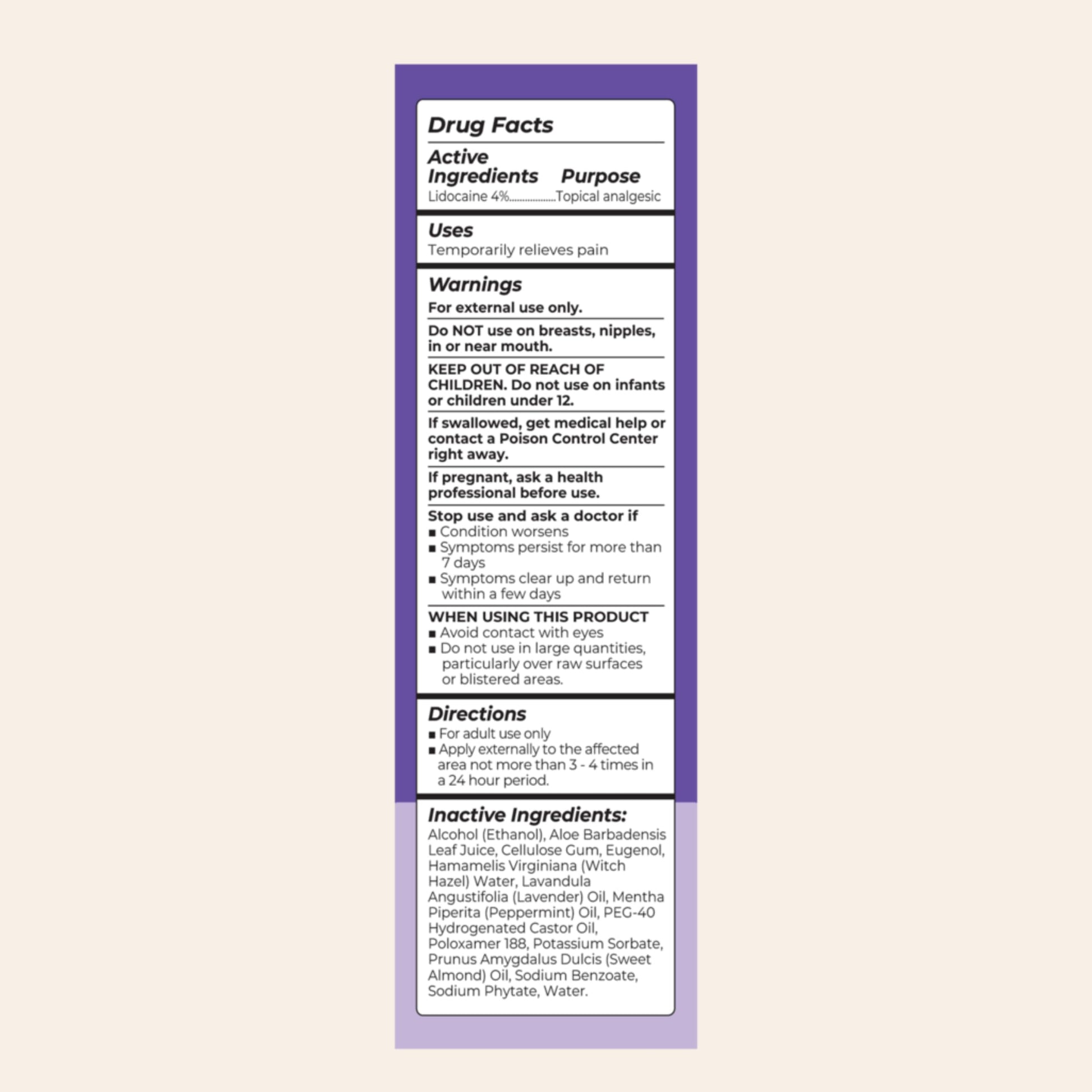 Lansinoh 4% Lidocaine Perineal Spray, Pain Relief for Postpartum Care, 3.5 Ounces Lansinoh Au supplements