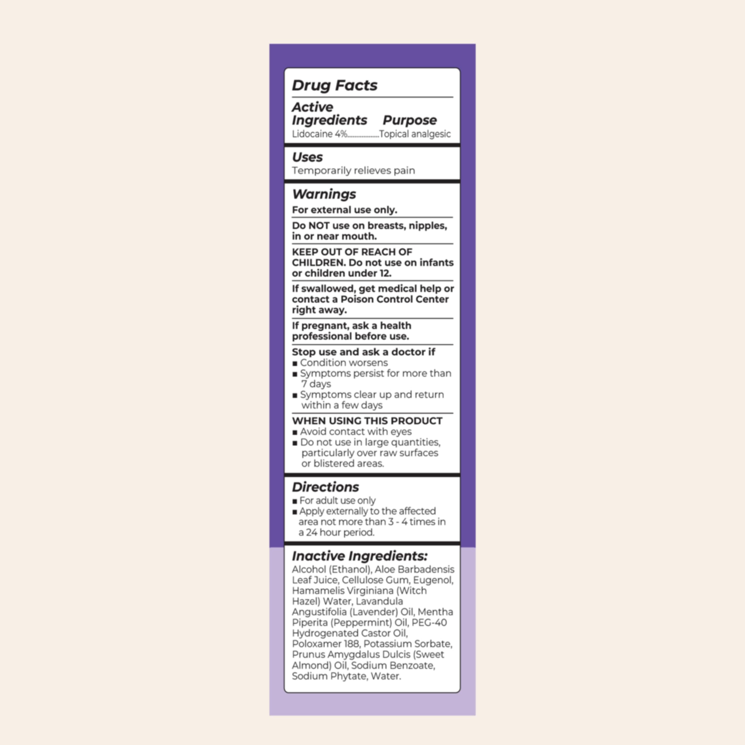 Lansinoh 4% Lidocaine Perineal Spray, Pain Relief for Postpartum Care, 3.5 Ounces Lansinoh Au supplements