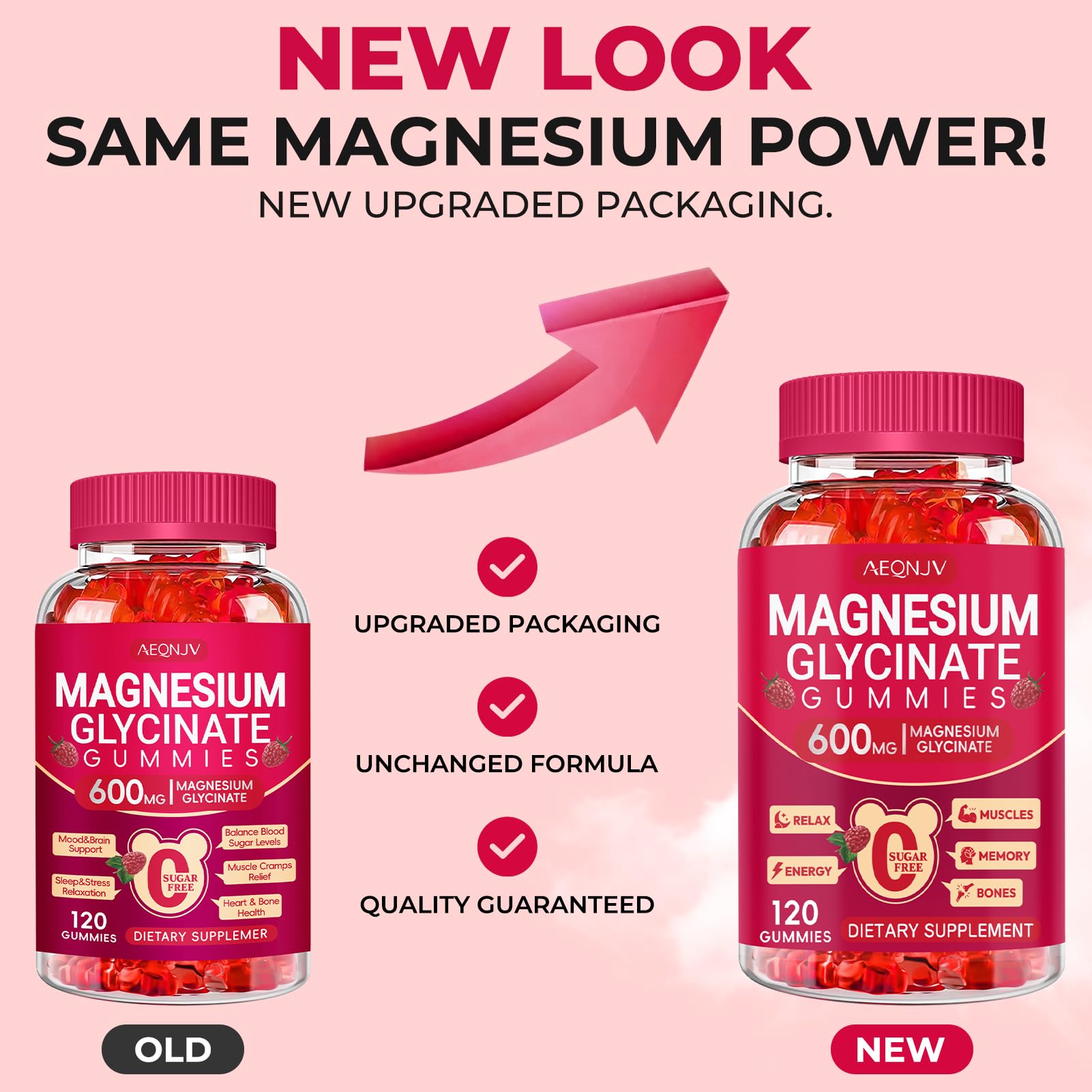 Magnesium Glycinate Gummies 600mg, Sugar Free Magnesium Gummies for Adults, Chewable Potassium Supplements for Body Support, Zzz and Relaxation, 120 Count AEQNJV Au supplements