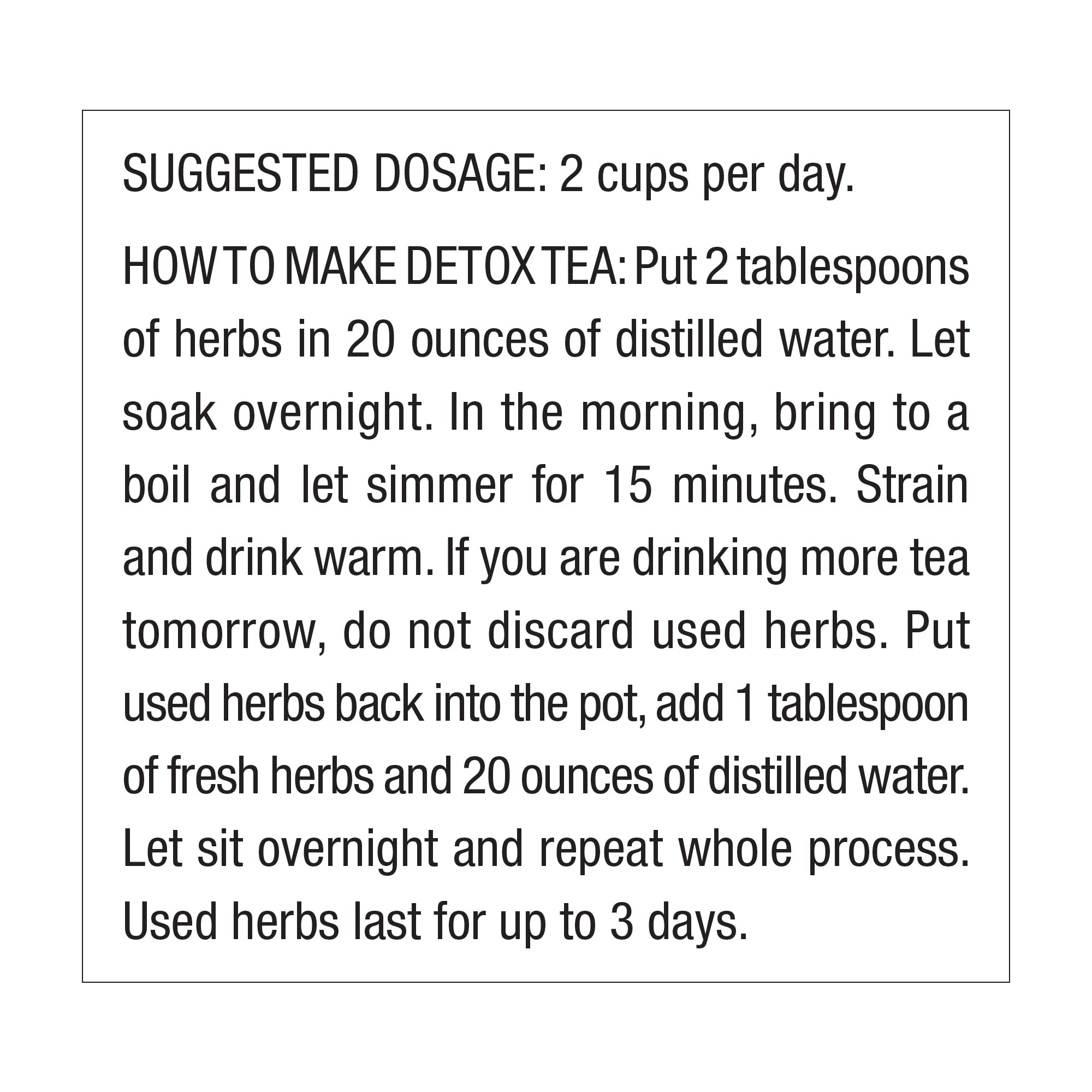 Dr. Schulze’s | Detox Tea | All Purpose Herbal Tonic | Powerful Digestive Stimulant | Dietary Supplement | Ultimate Liver Cleanse | Helps Eliminate Gas & Indigestion | Release Toxins | 6 Oz. Pack Dr. Schulze's Au supplements