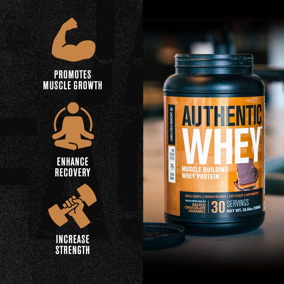 Jacked Factory Authentic Whey Muscle Building Whey Protein Powder - Low Carb Jacked Factory Au supplements