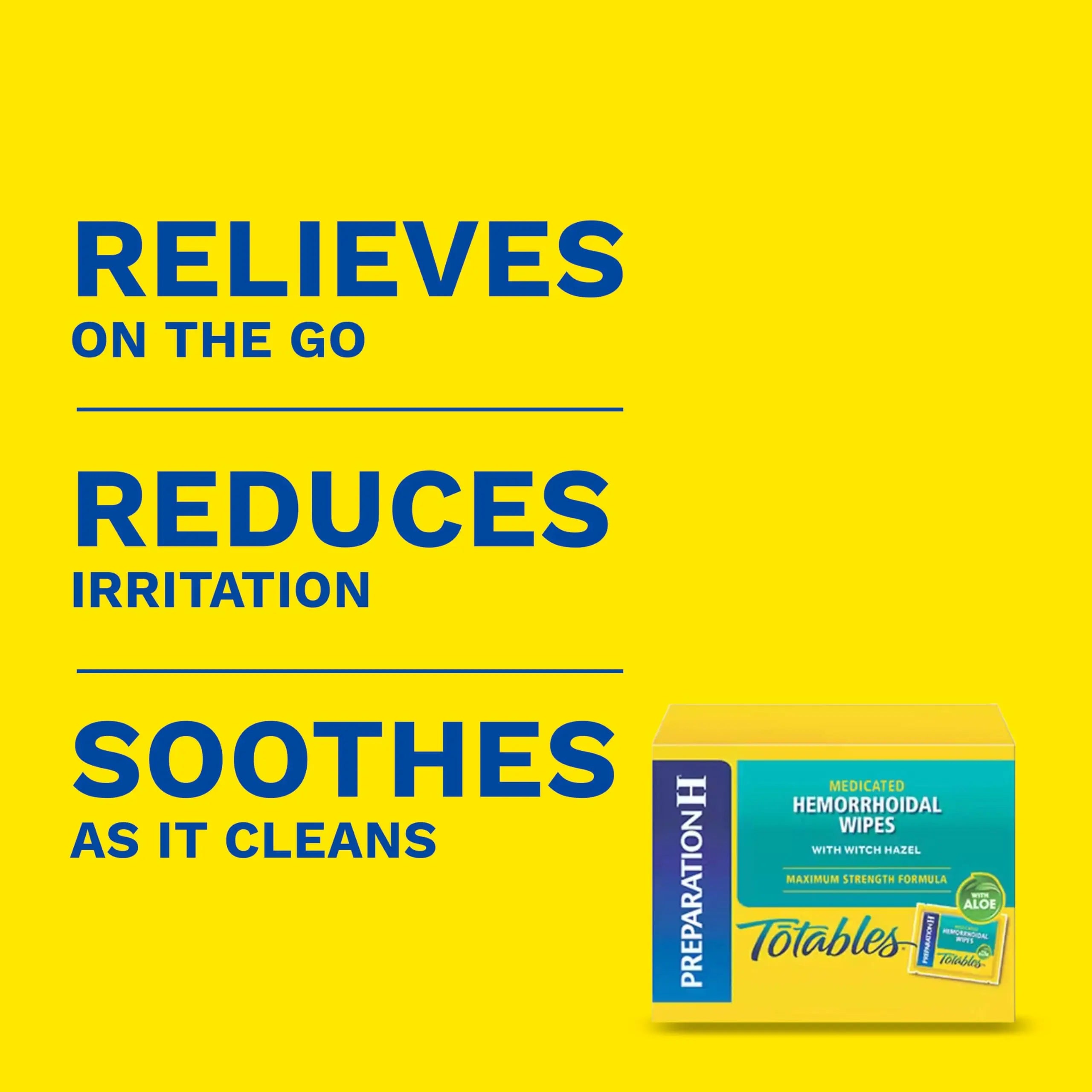 Preparation H Hemorrhoid Flushable Wipes with Witch Hazel for Skin Irritation Relief - 96 Count Preparation H Au supplements