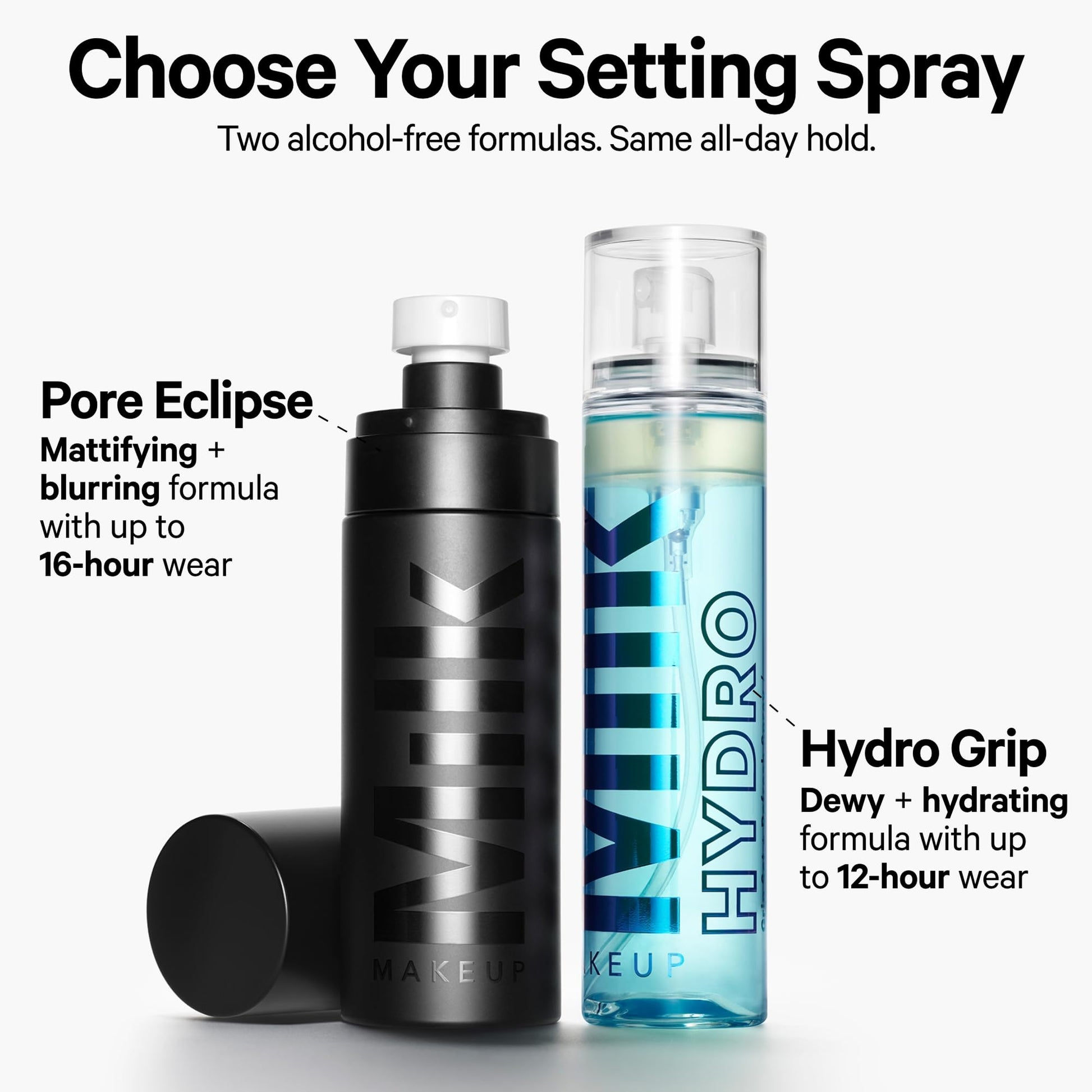 Milk Makeup Hydro Grip Set + Refresh Spray with Hyaluronic Acid – Sets Makeup + Hydrates Skin for Up to 12 Hours – Long-Lasting, Alcohol-Free Facial Mist for Dewy, Radiant Skin – 1.69 oz Milk Makeup Au supplements
