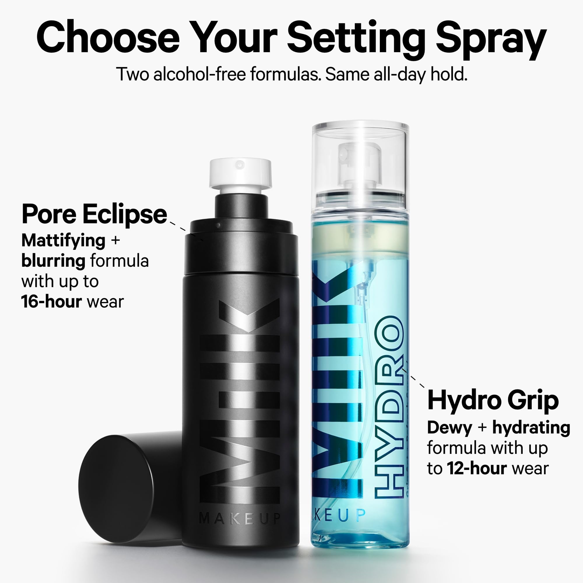 Milk Makeup Hydro Grip Set + Refresh Spray with Hyaluronic Acid – Sets Makeup + Hydrates Skin for Up to 12 Hours – Long-Lasting, Alcohol-Free Facial Mist for Dewy, Radiant Skin – 1.69 oz Milk Makeup Au supplements