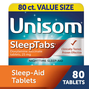 Unisom SleepTabs, Nighttime Sleep-aid, Doxylamine Succinate, 80 Tablets Unisom Au supplements