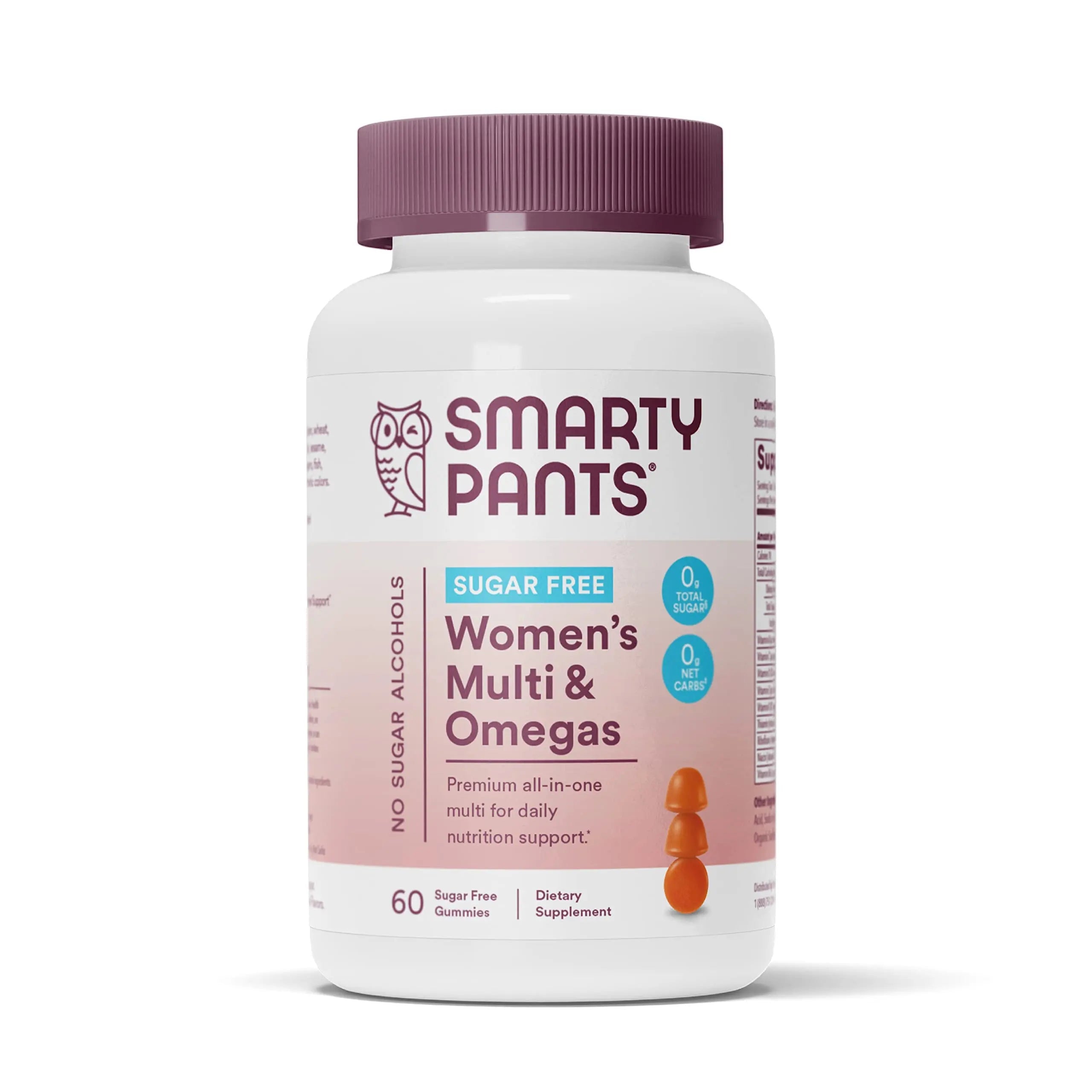 SmartyPants Women's Multivitamin Gummies, Sugar Free: Biotin, Methylfolate, Omega 3 (ALA), Vitamin D & Teen Guy Multivitamin Gummies: Omega 3 Fish Oil (EPA/DHA), Vitamin D3, C, Vitamin B12, B6 SmartyPants Au supplements