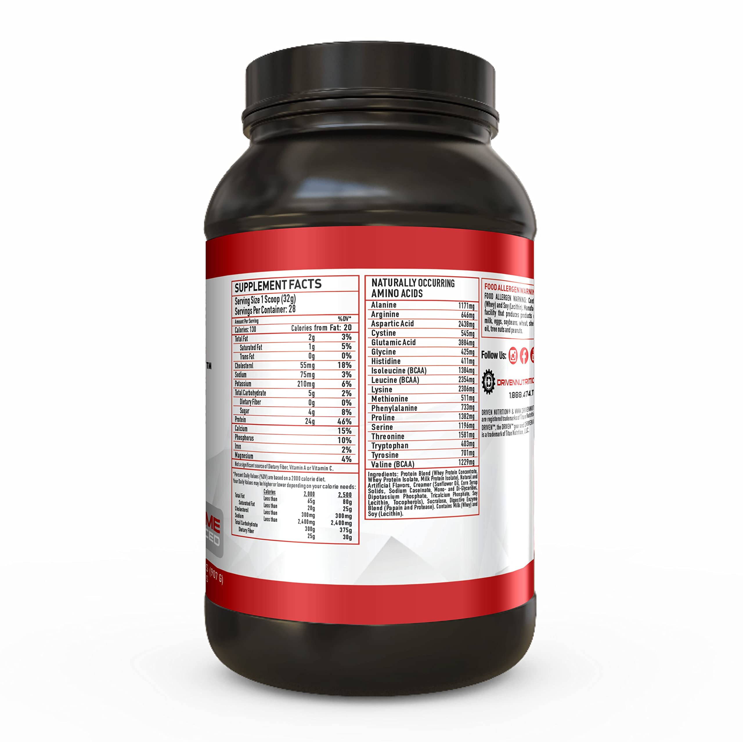 Driven WHEY- Grass Fed Whey Protein Powder: Delicious, Clean Protein Shake Driven Nutrition Au supplements