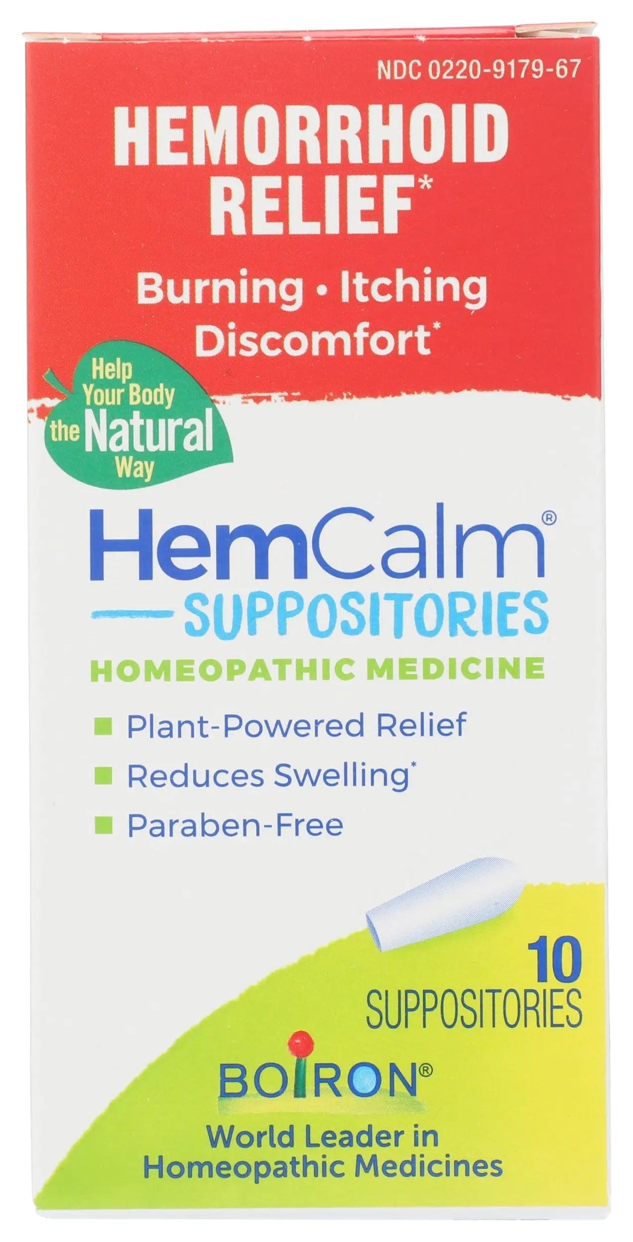 Boiron HemCalm Suppositories for Hemorrhoid Relief of Pain, Itching, Swelling or Discomfort - 10 Count Boiron Au supplements