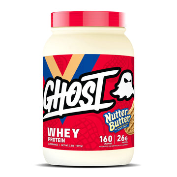 GHOST Whey Protein Powder, Nutter Butter - 2LB Tub, 26G of Protein - Peanut Butter GHOST Au supplements