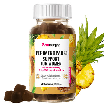 Femnergy Perimenopause Support Gummies for Women - Menopause Relief Estrogen & Hormone Balance Supplement with Black Cohosh Chasteberry Vitamins D3 B6 for Hot Flashes Night Sweats & Mood Swings Femnergy Au supplements