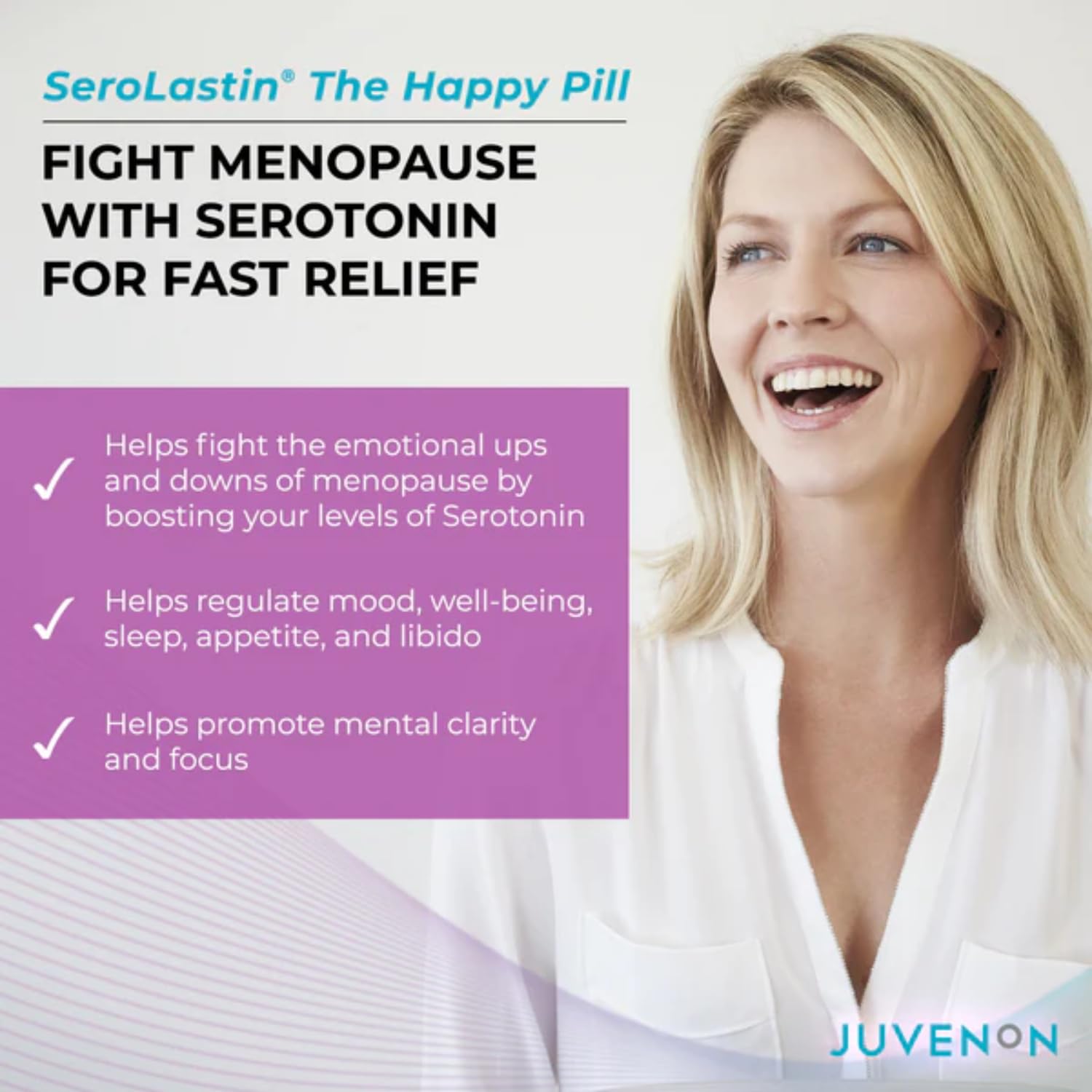 Juvenon Menopause Supplements for Women Mood Support, Hot Flashes Relief, Peri-Menopausal Support, Hormone Balance, Promote Calm, Energy, Clarity, Sleep, Natural Herbal Supplement, (30 Capsules) Juvenon Au supplements