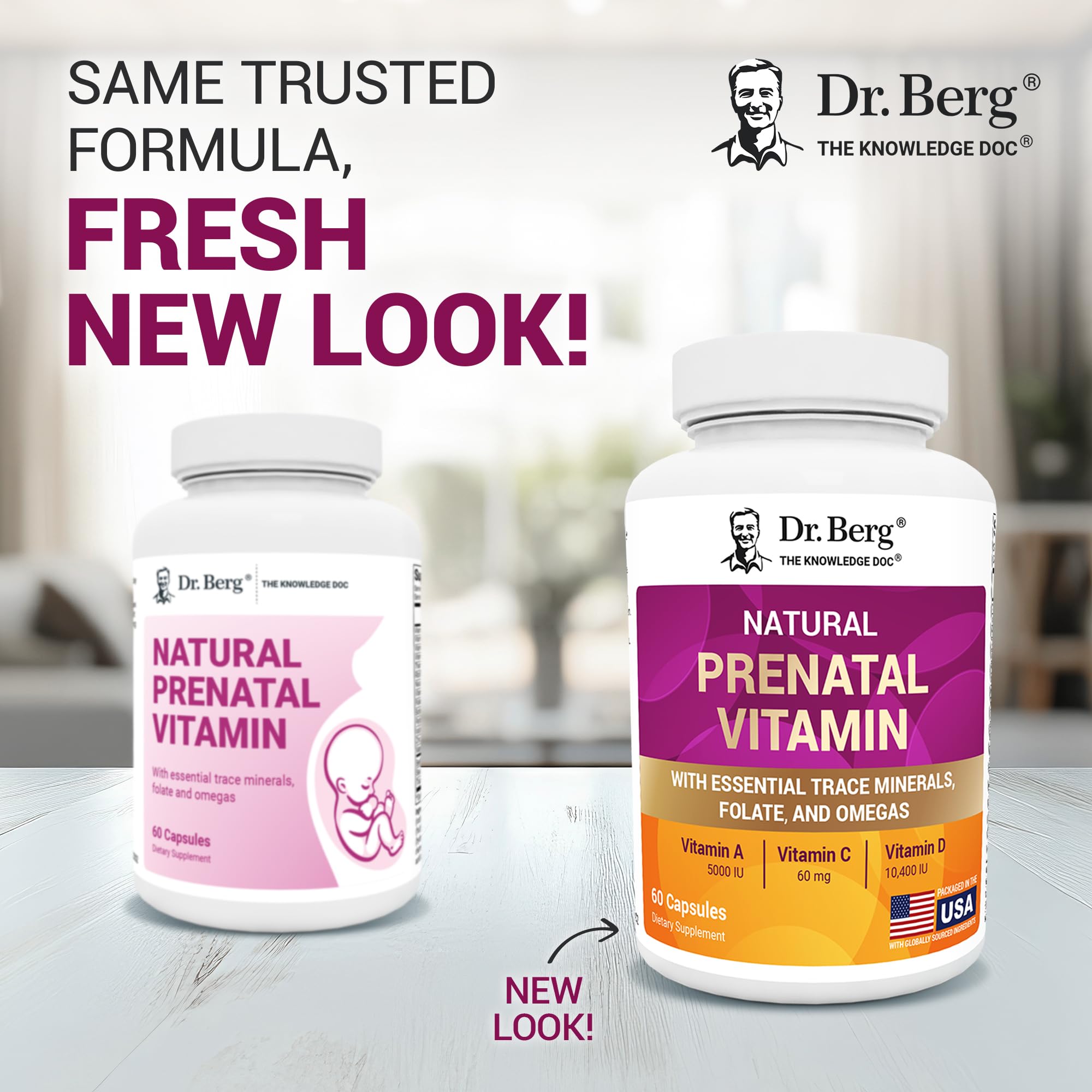Dr. Berg Natural Prenatal Vitamins for Women (Pregnant & Nursing) - Prenatal Vitamins with Folate, Vitamins, Minerals, Omegas, &11 Powerful Superfoods - Womens Prenatal Multivitamin - 60 Capsules Dr. Berg Nutritionals Au supplements