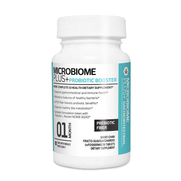 Microbiome Plus Prebiotics scFOS Prebiotic Fiber, Boosts Probiotic Benifits, GI Digestive Supplements, Allergy Safe and Gluten-Free