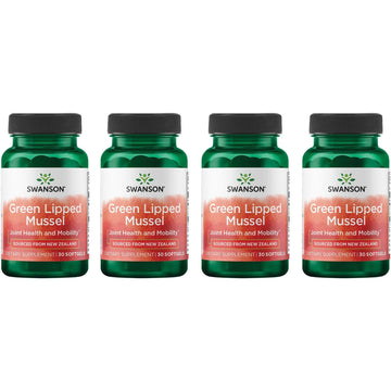 Swanson New Zealand Green Lipped Mussel Oil 30 Sgels (4 Pack) Swanson Au supplements