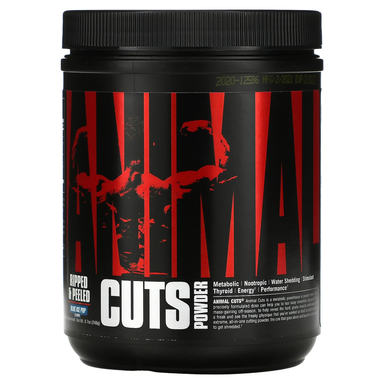 Universal Nutrition Animal Cuts Powder - Metabolic Enhancer, Nootropics, Carnitine Animal Au supplements