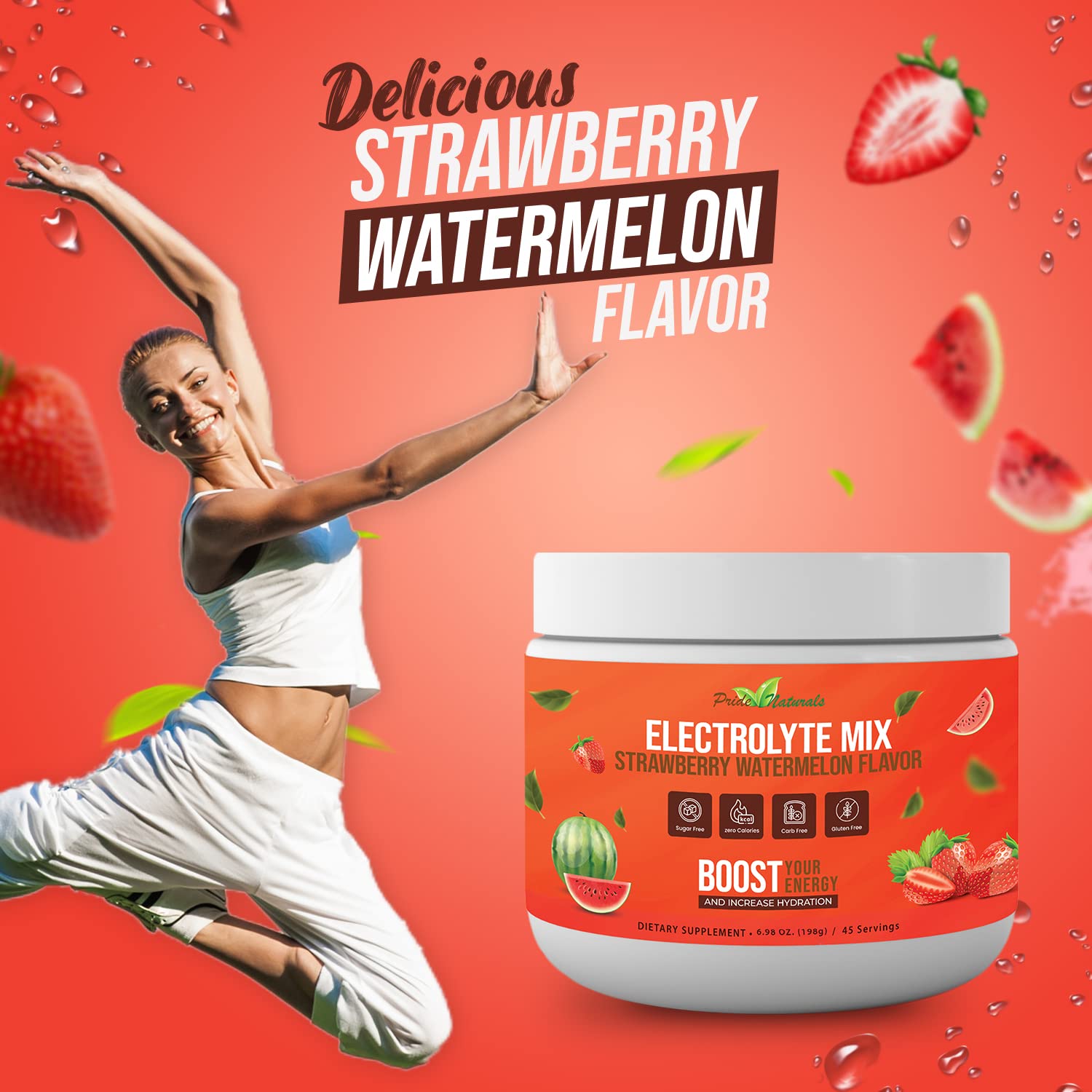 Electrolyte Powder - Refreshing Workout Recovery Electrolytes, Sugar Free, Gluten Free Pride Naturals, Inc Au supplements