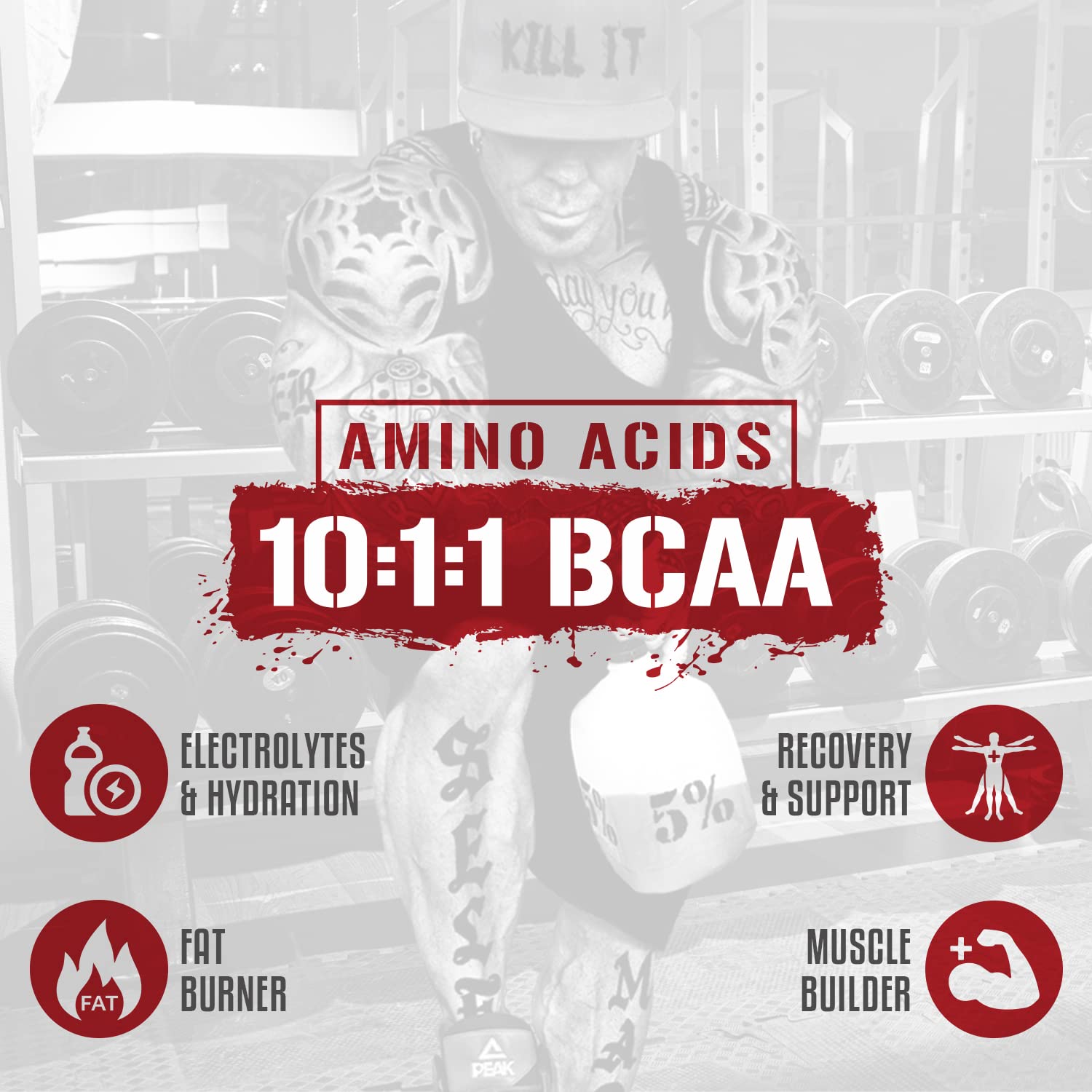 5% Nutrition Rich Piana AllDayYou Shred BCAA Powder | Amino Acid Supplement 5% Nutrition Au supplements