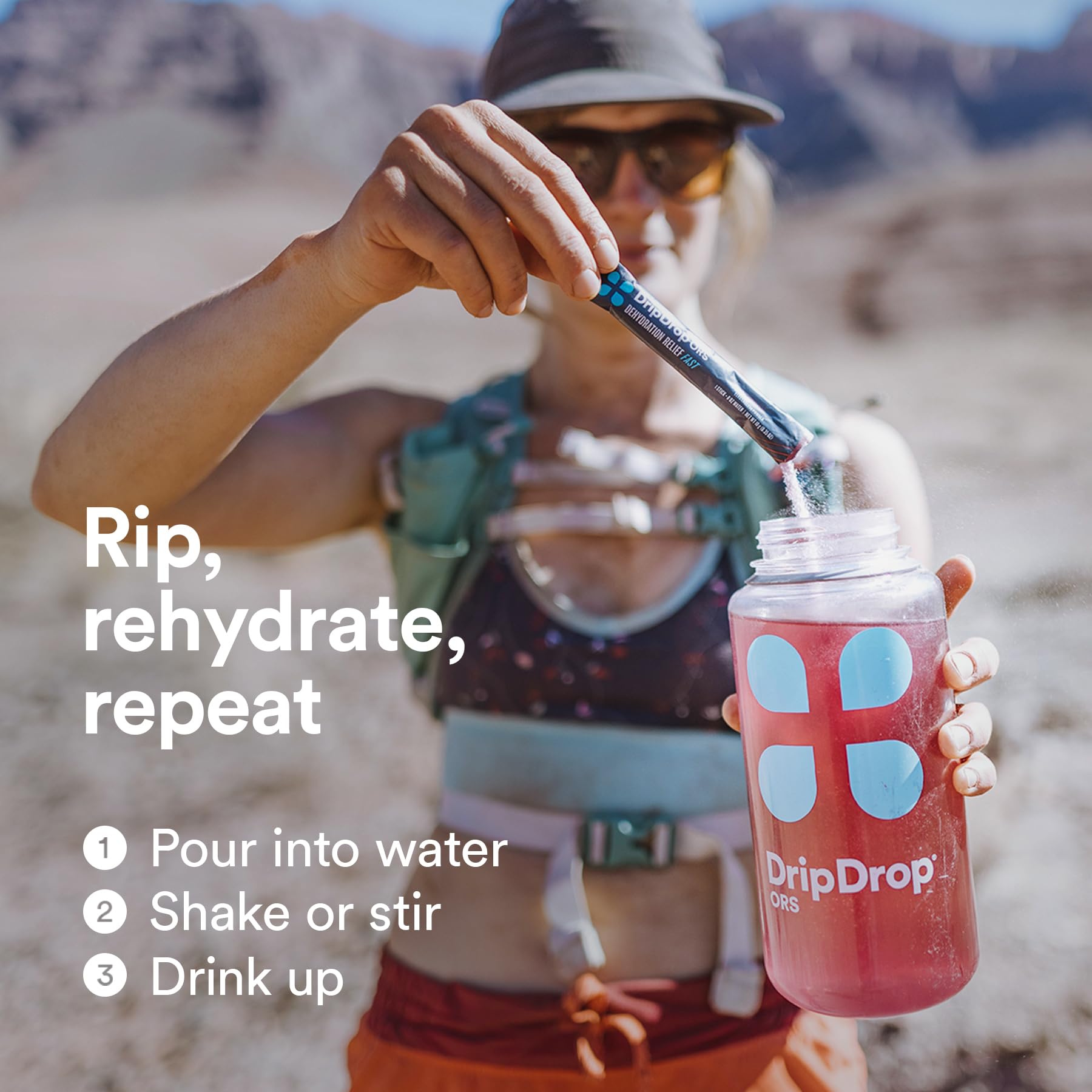 DripDrop Hydration - Electrolyte Powder Packets - Watermelon, Berry, Orange, Lemon DripDrop Au supplements