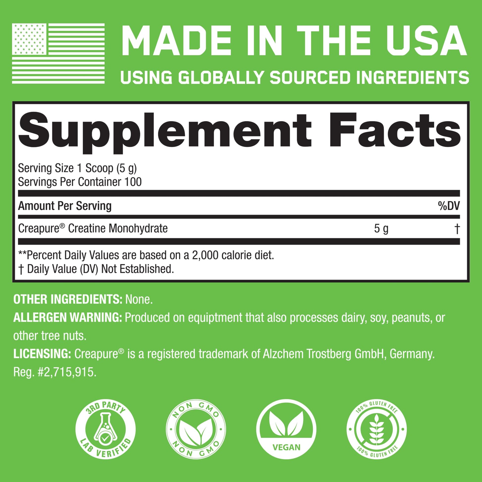 SteelFit Creapure Creatine Monohydrate Powder, Unflavored - German Micronized Creatine Powder for Men & Women - Gym Workout Nutritional Supplements for Muscle Gain, Brain Health & Strength Building SteelFit Au supplements