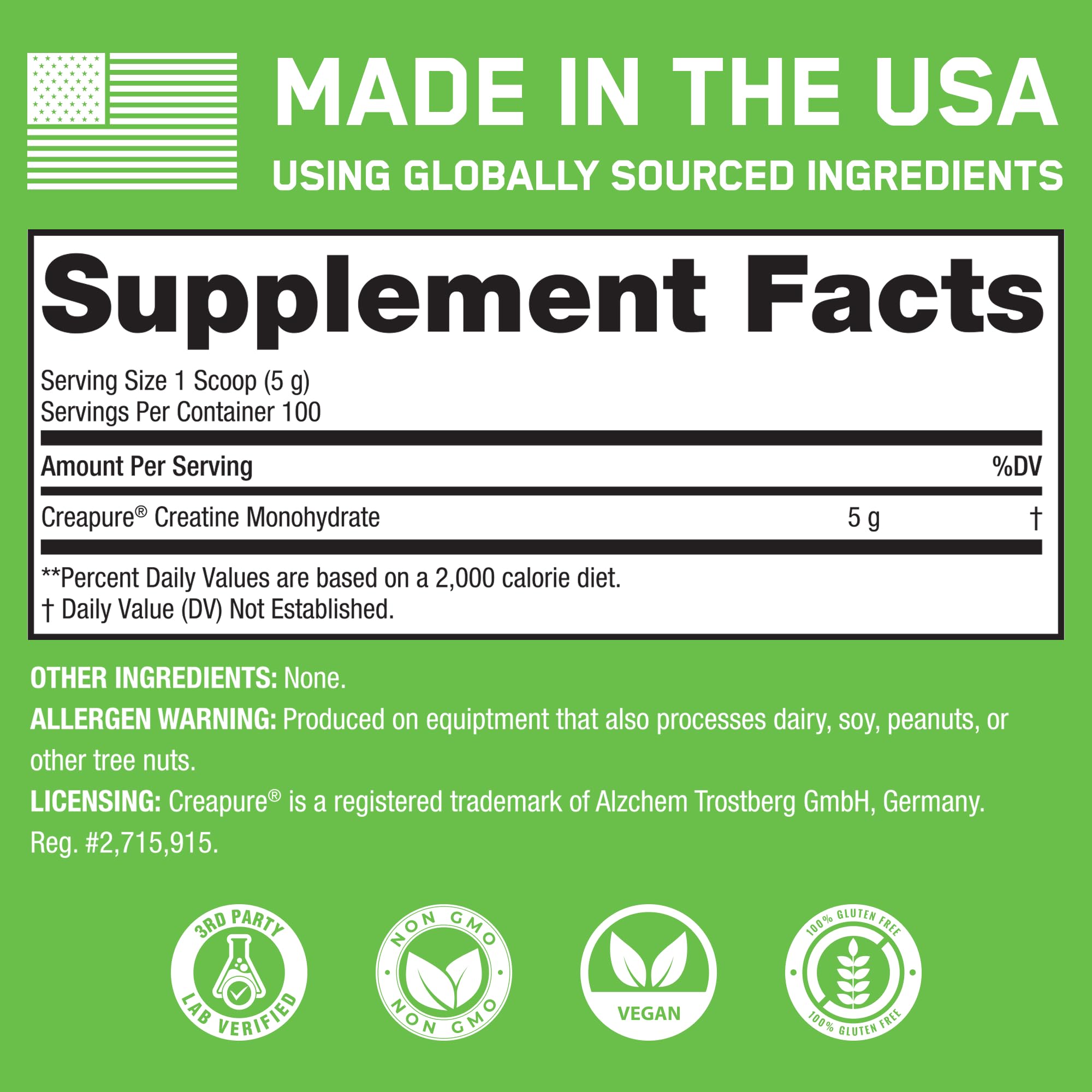 SteelFit Creapure Creatine Monohydrate Powder, Unflavored - German Micronized Creatine Powder for Men & Women - Gym Workout Nutritional Supplements for Muscle Gain, Brain Health & Strength Building SteelFit Au supplements