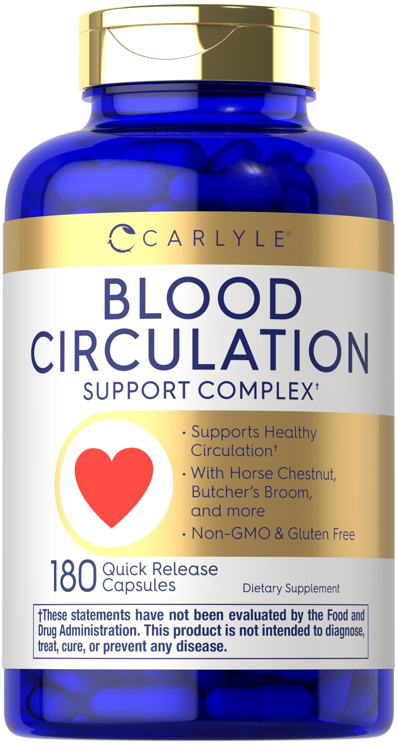 Carlyle Blood Circulation Supplement | 180 Capsules | Supports Healthy Circulation | Non-GMO, Gluten Free Carlyle Au supplements