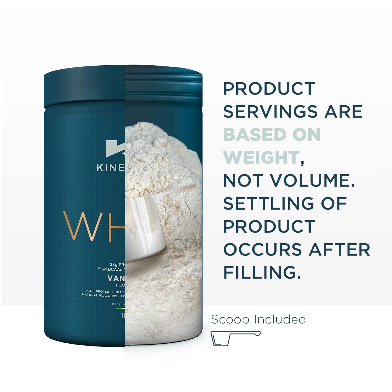 Kinetica Vanilla Whey Protein Powder | 2.27kg | 23g Protein per Serving | 76 Servings Kinetica Au supplements