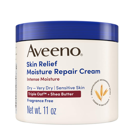 Aveeno Skin Relief Intense Moisture Repair Body Cream with Triple Oat & Shea Butter Formula, Helps Heal, Repair & Restore Very Dry Skin AveenoUS supplements