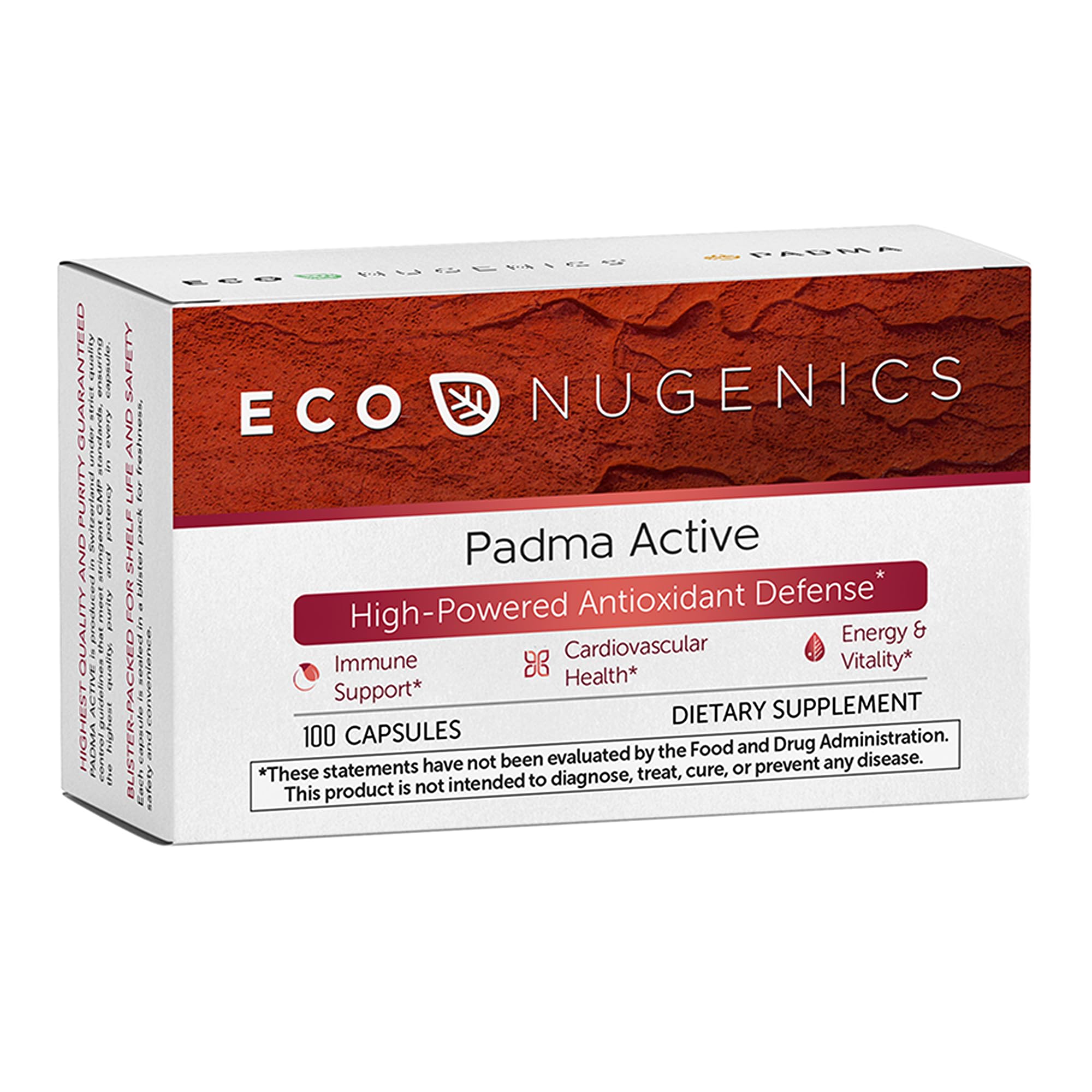 EcoNugenics Padma Active for Women & Men: Vitamin C Supplement for Collagen Formation, Energy Levels, and Immune System, Cellular & Antioxidant Support – Tibetan Recipe of Natural Herbs & Minerals EcoNugenics Au supplements