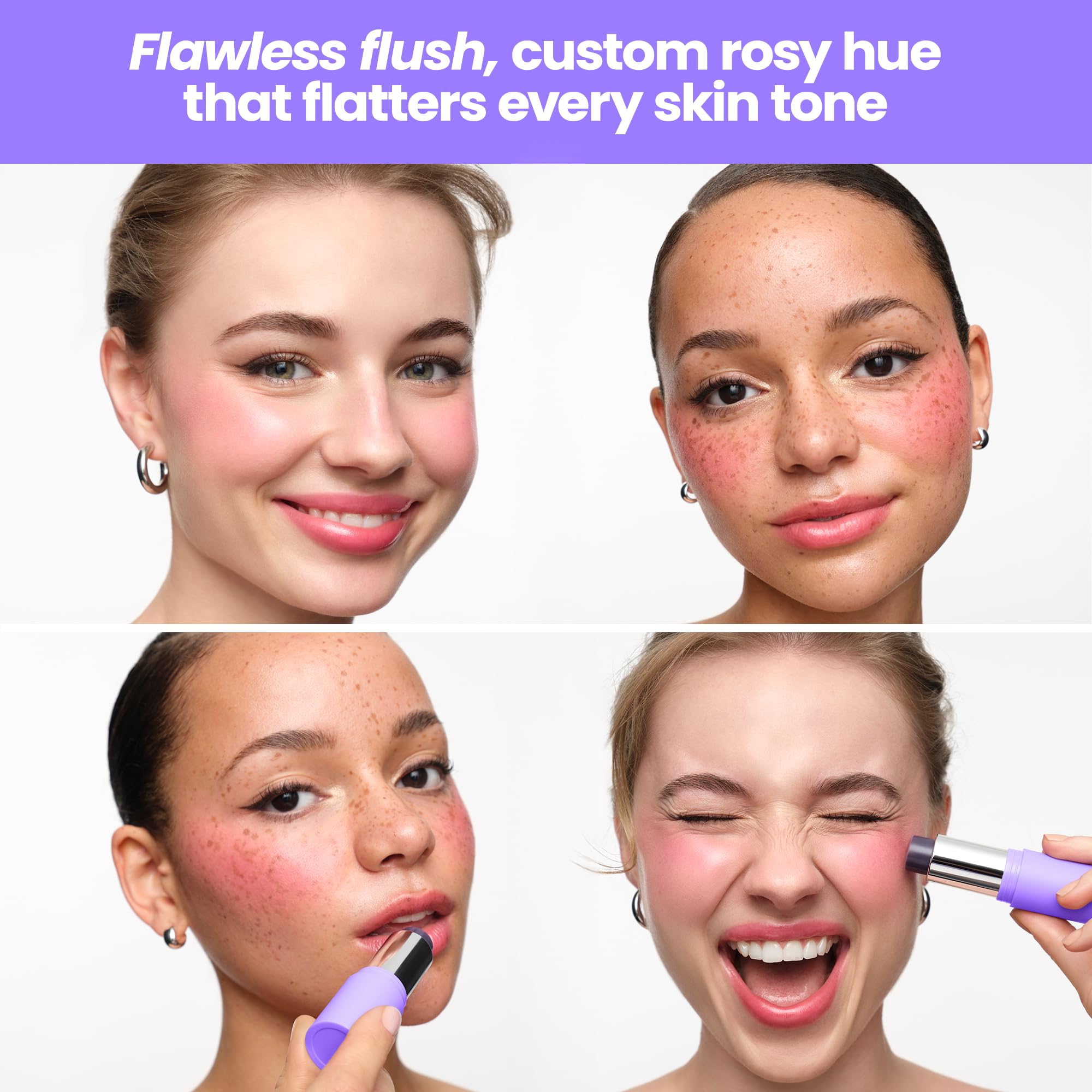 Wonderskin Cream Blush Stick pH-Activated - pHlush Stick Multi-Use, Blush for Cheeks and Lips, Cooling Nourishing Color-Adjusting Makeup Wonderskin Au supplements