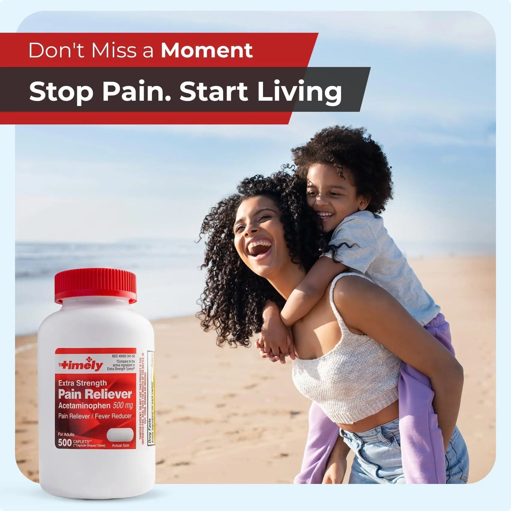 TIME-Cap Labs 500 Caplets Extra Strength Acetaminophen 500mg - Pain Reliever & Fever Reducer for Adults, Helps with Headaches, Backaches, Muscle Pain, Toothaches, Arthritis & Menstrual Cramps TIME-CAP LABS, INC. Au supplements